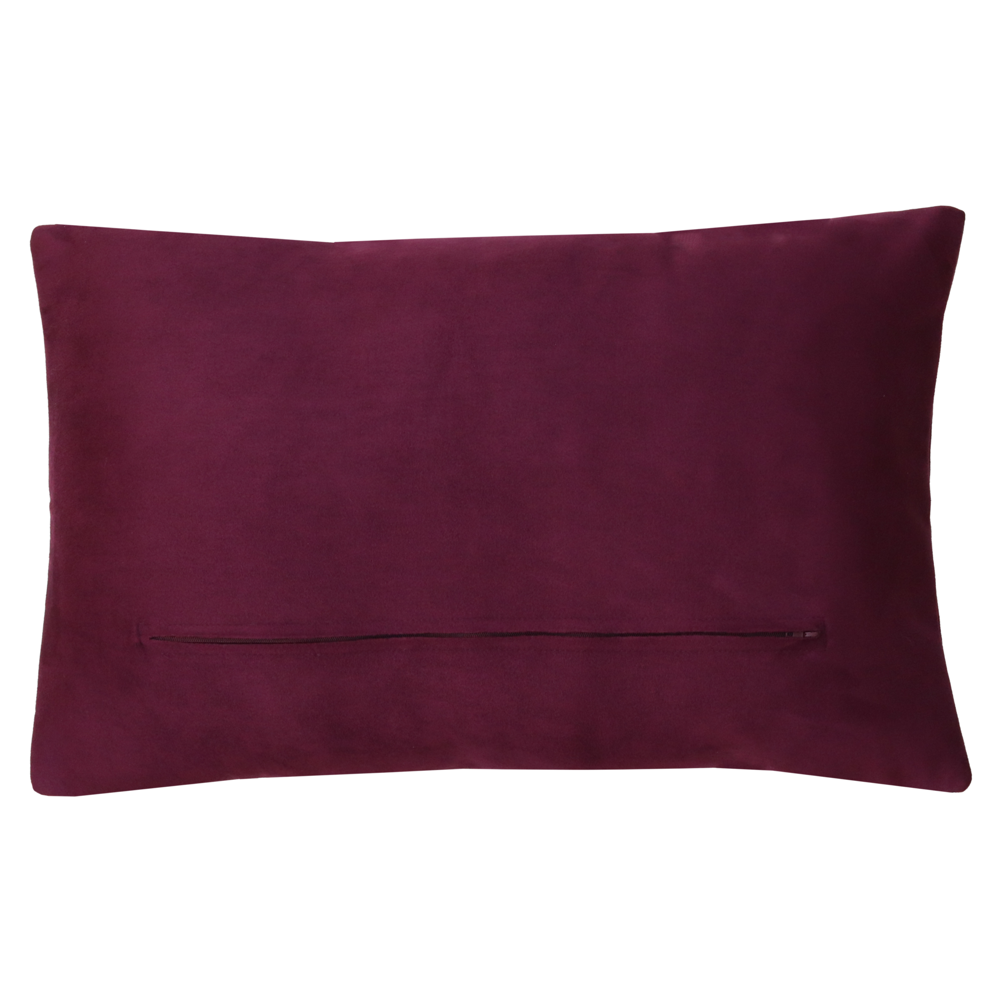 Kussen ruit suède aubergine