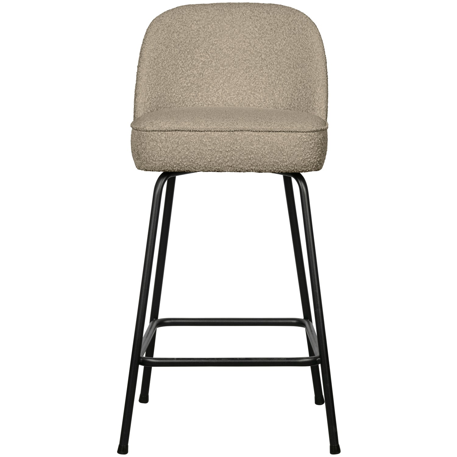 Vogue barstoel 65 cm 3d chenille middenbruin