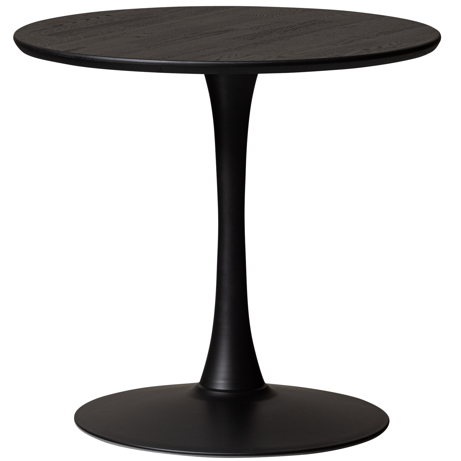 Bistro ronde buisvoet metaal matzwart 72xo54 cm
