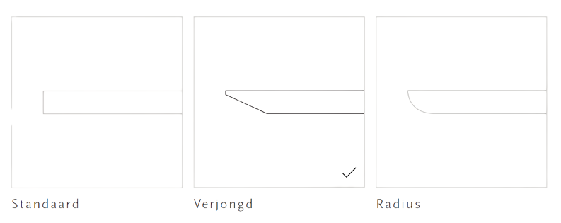 Studio HENK tafel Slim Co Plat Ovaal, zwart frame - Smart Collectie