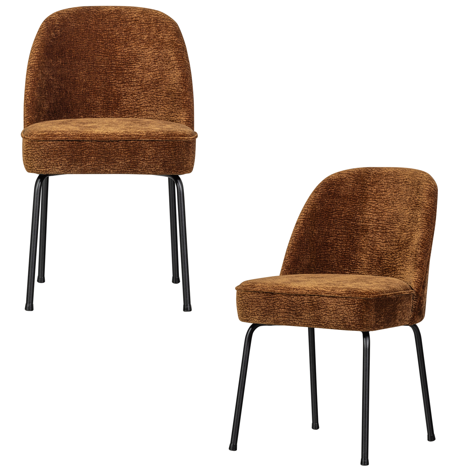 Vogue eetkamerstoel structure velvet brass