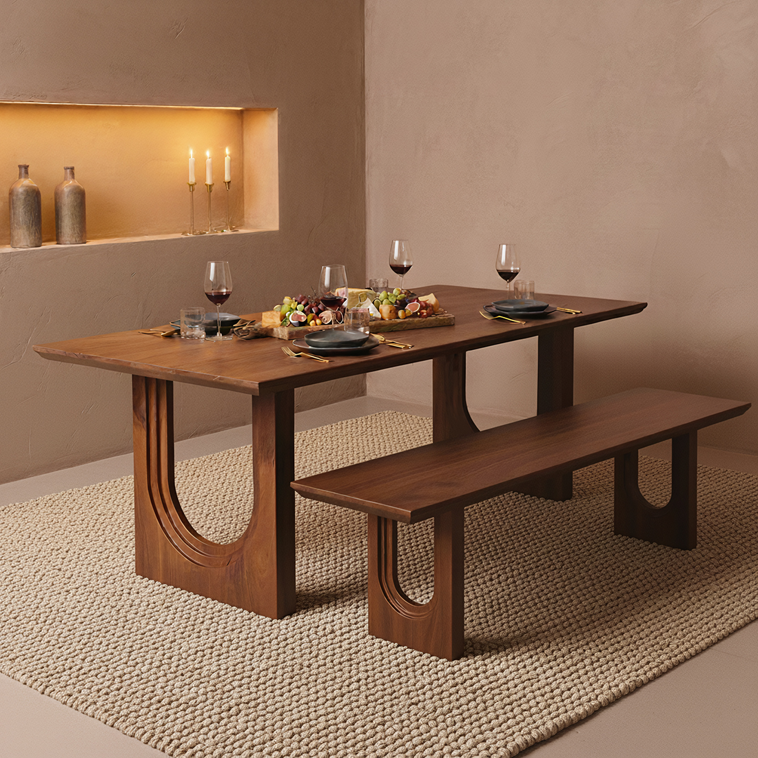 Eettafel Bullnose Chamfered