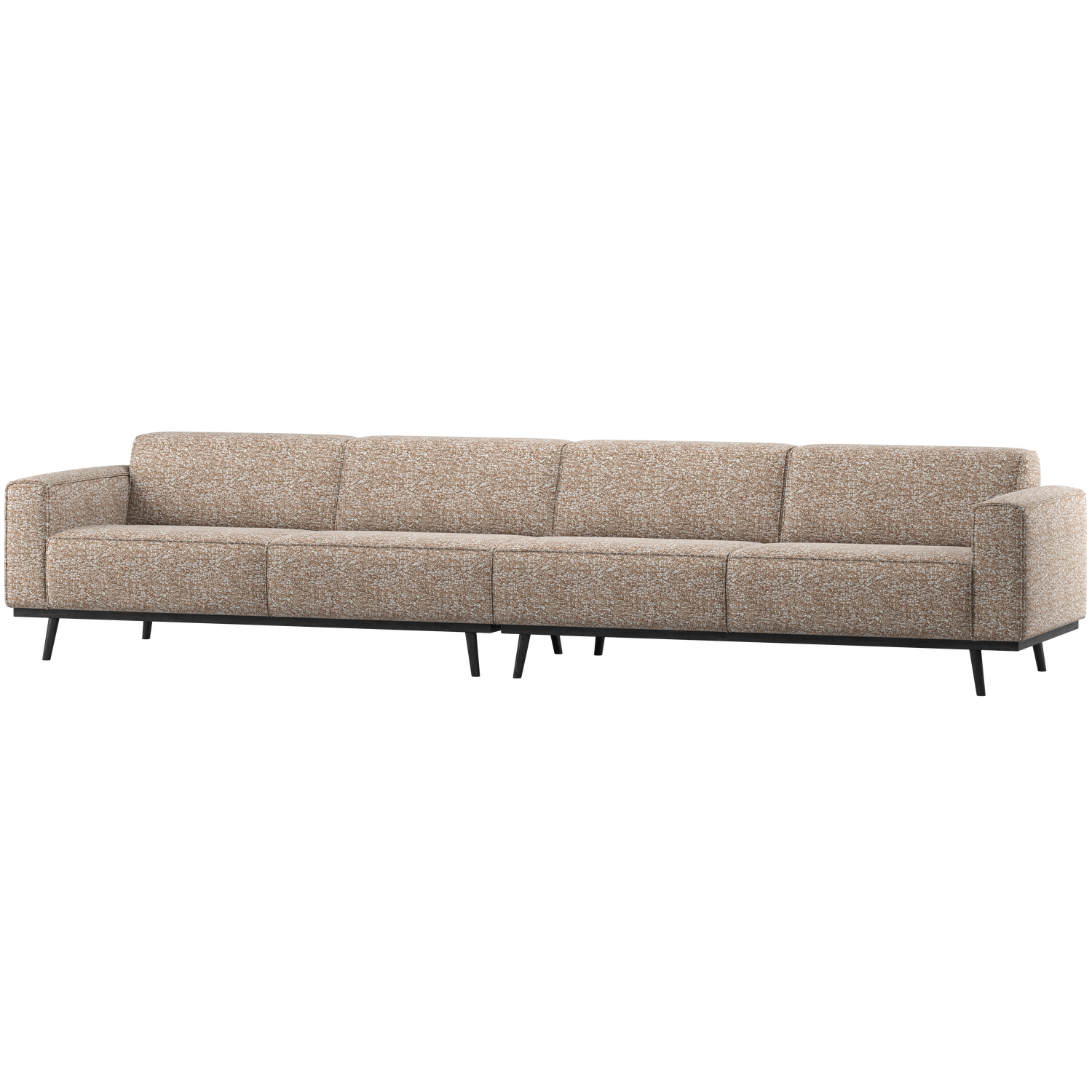 Statement xl 4-zits bank 372 cm lichtbruin melange