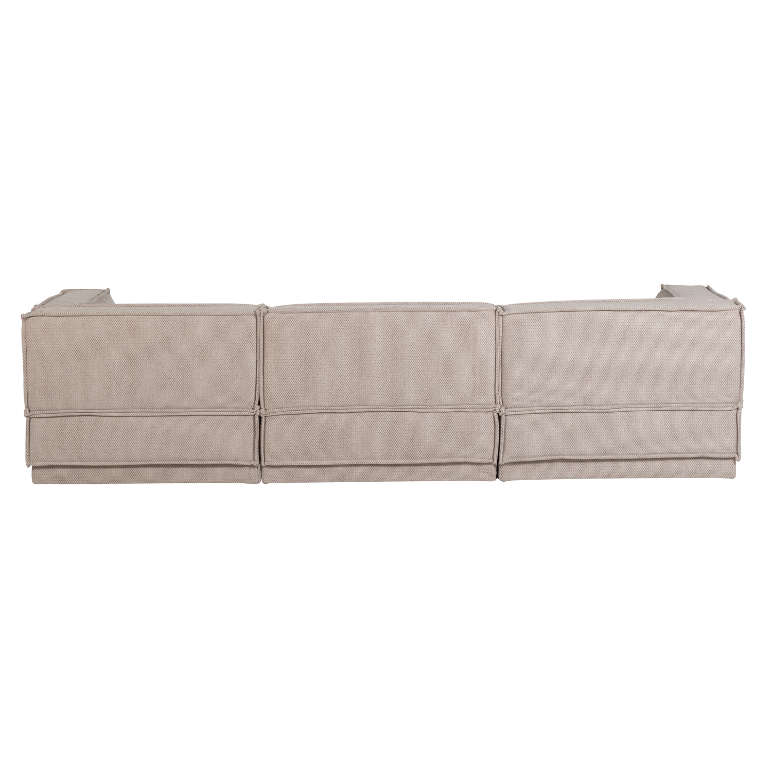 Manu chaise longue bank links velvet bruin [fsc]