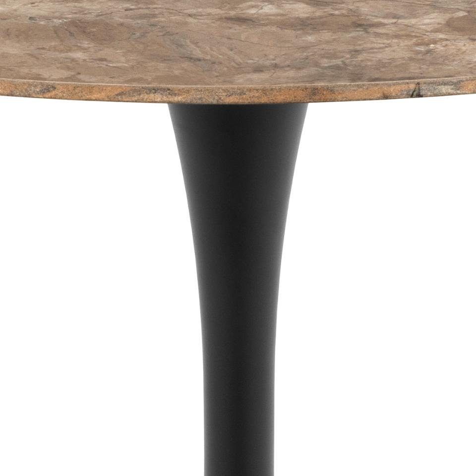 Marly ronde eettafel keramiek wit - Ø90x75 cm