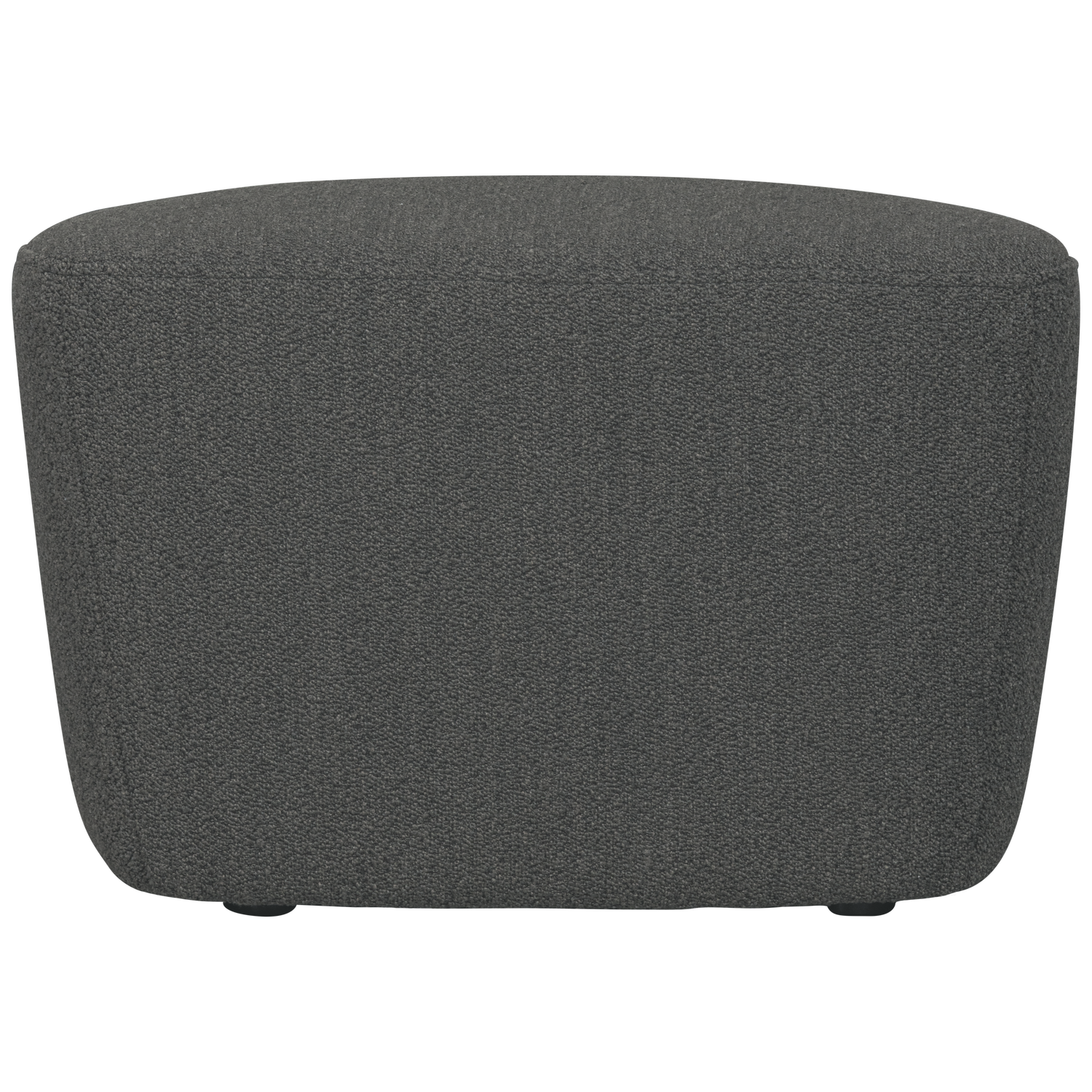 Lofty hocker boucle staalgrijs