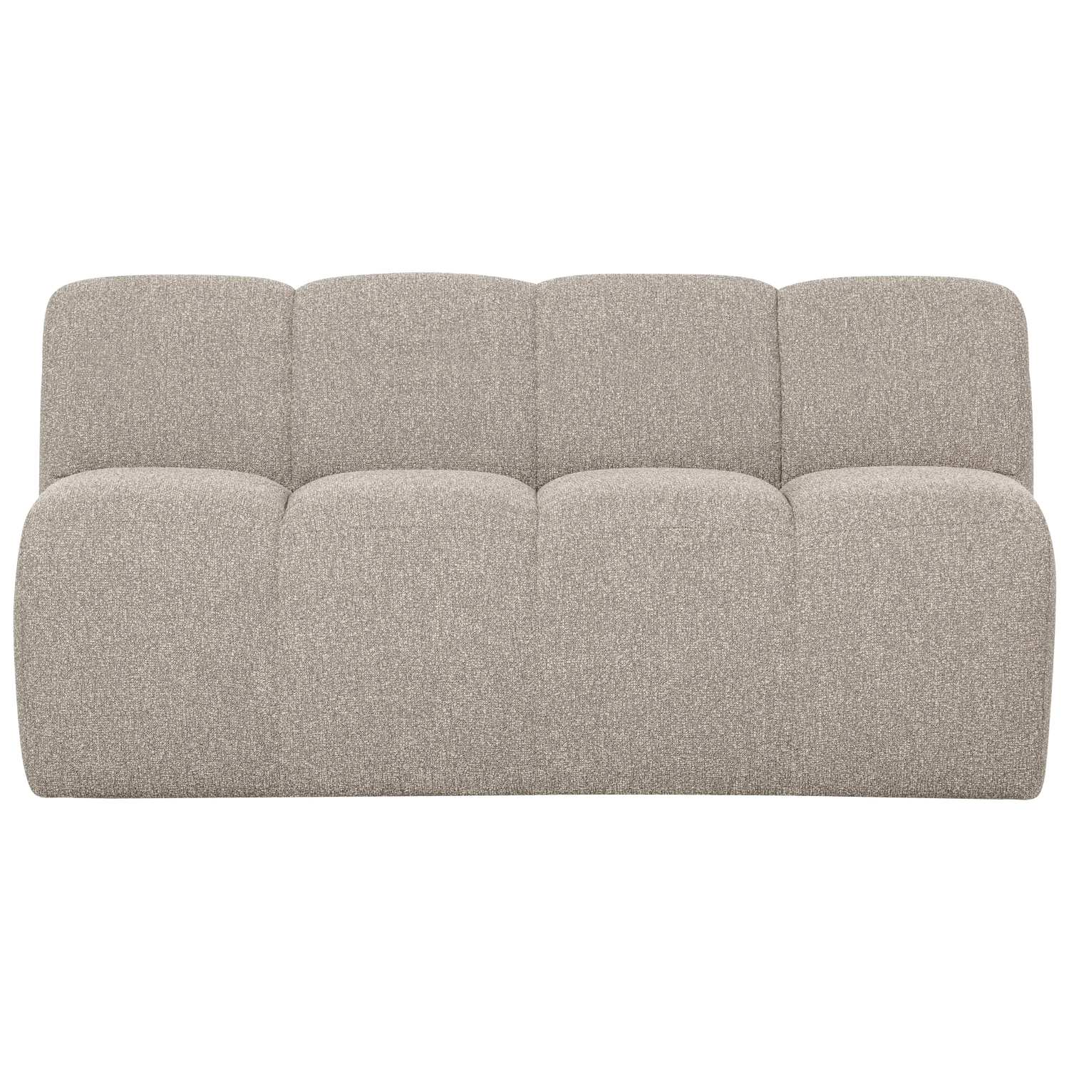 Mojo eetbank 164 cm met rugleuning ribstof roestbruin