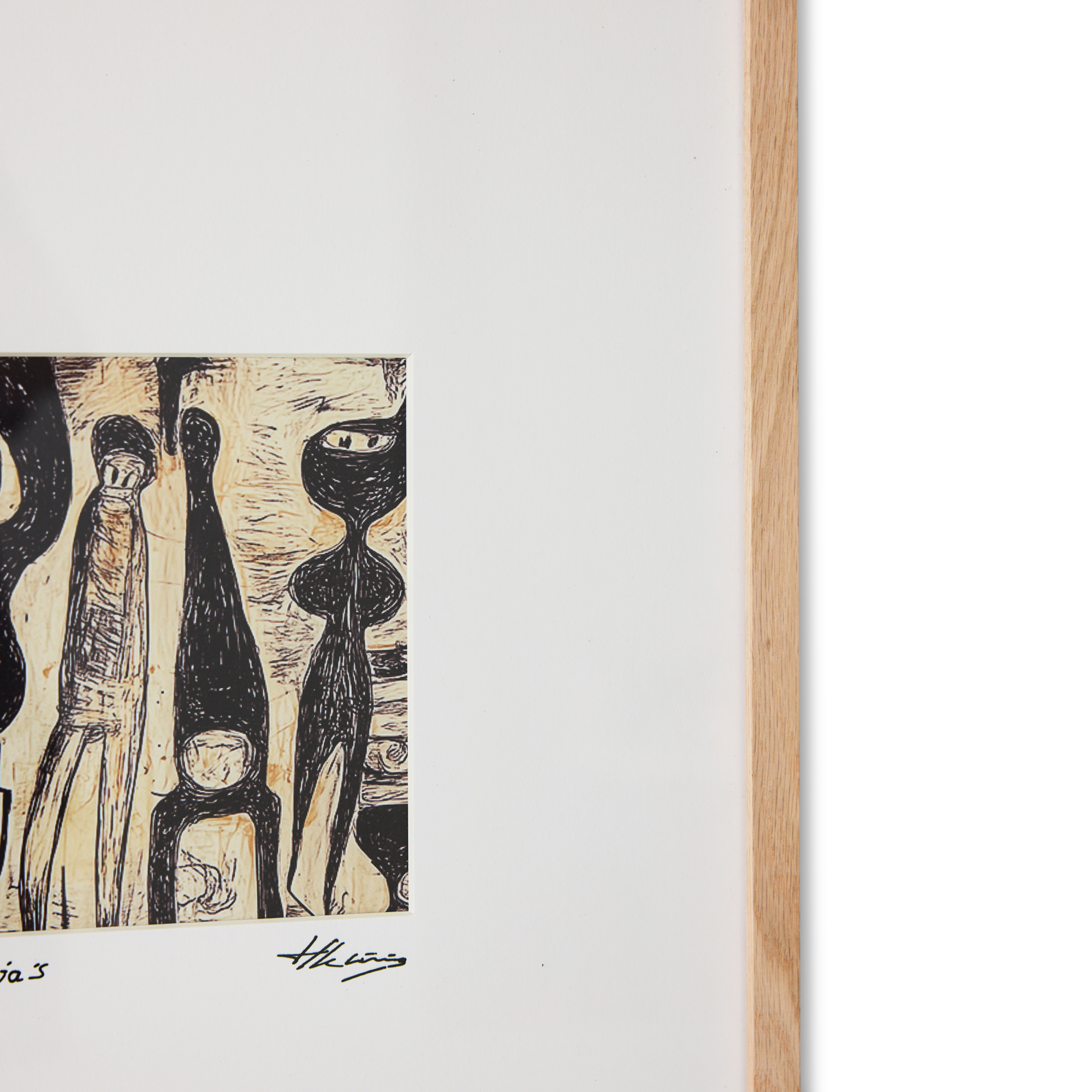 HKliving Schilderij Framed artwork funky ninja's 40x50 cm