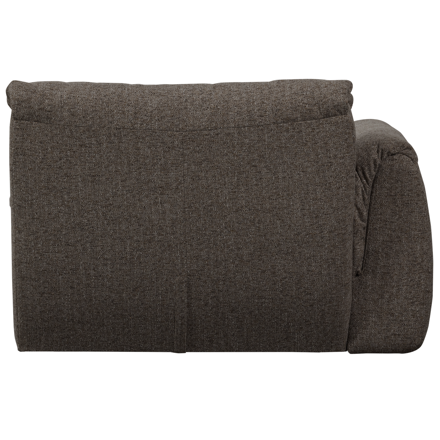 Baggy 1-zits element met arm links geweven chenille oudroze