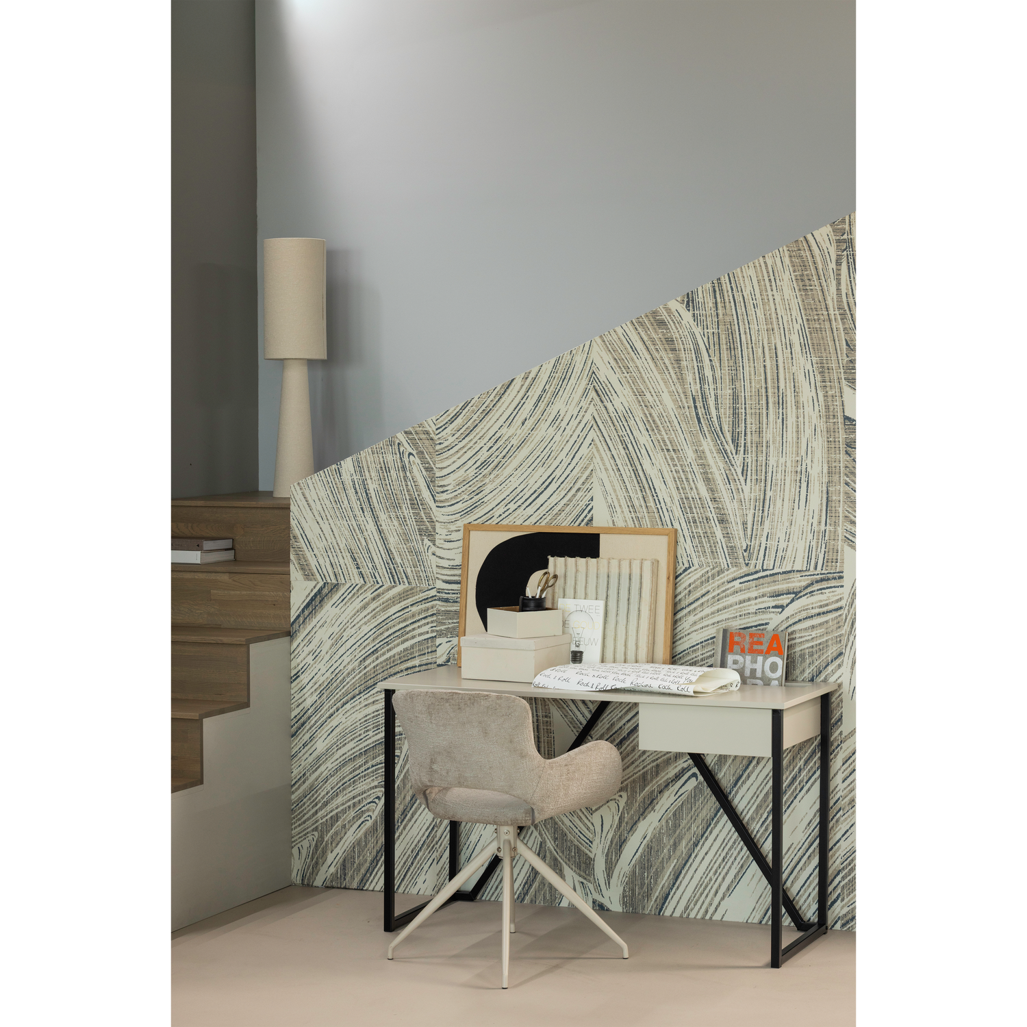 Eliva eetkamerstoel structure velvet paars - set van 2