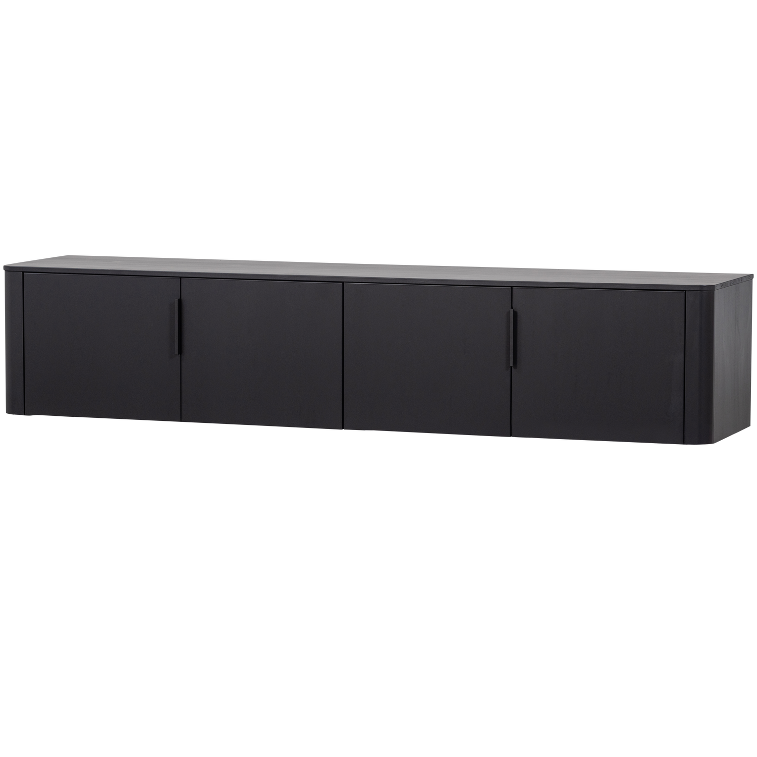 Gunnar tv meubel 200 cm grenen matzwart [fsc]