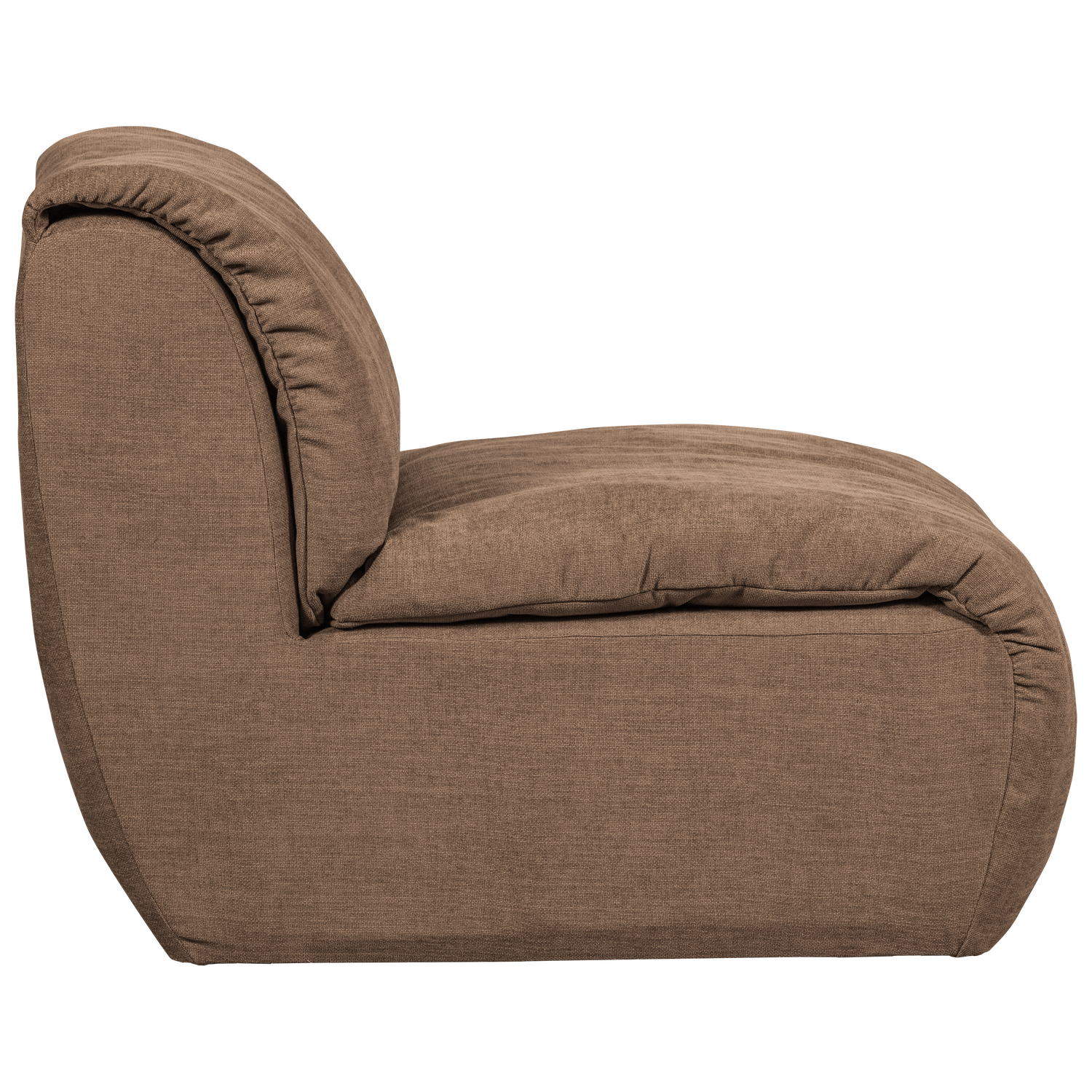 Baggy 1-zits element geweven chenille oudroze