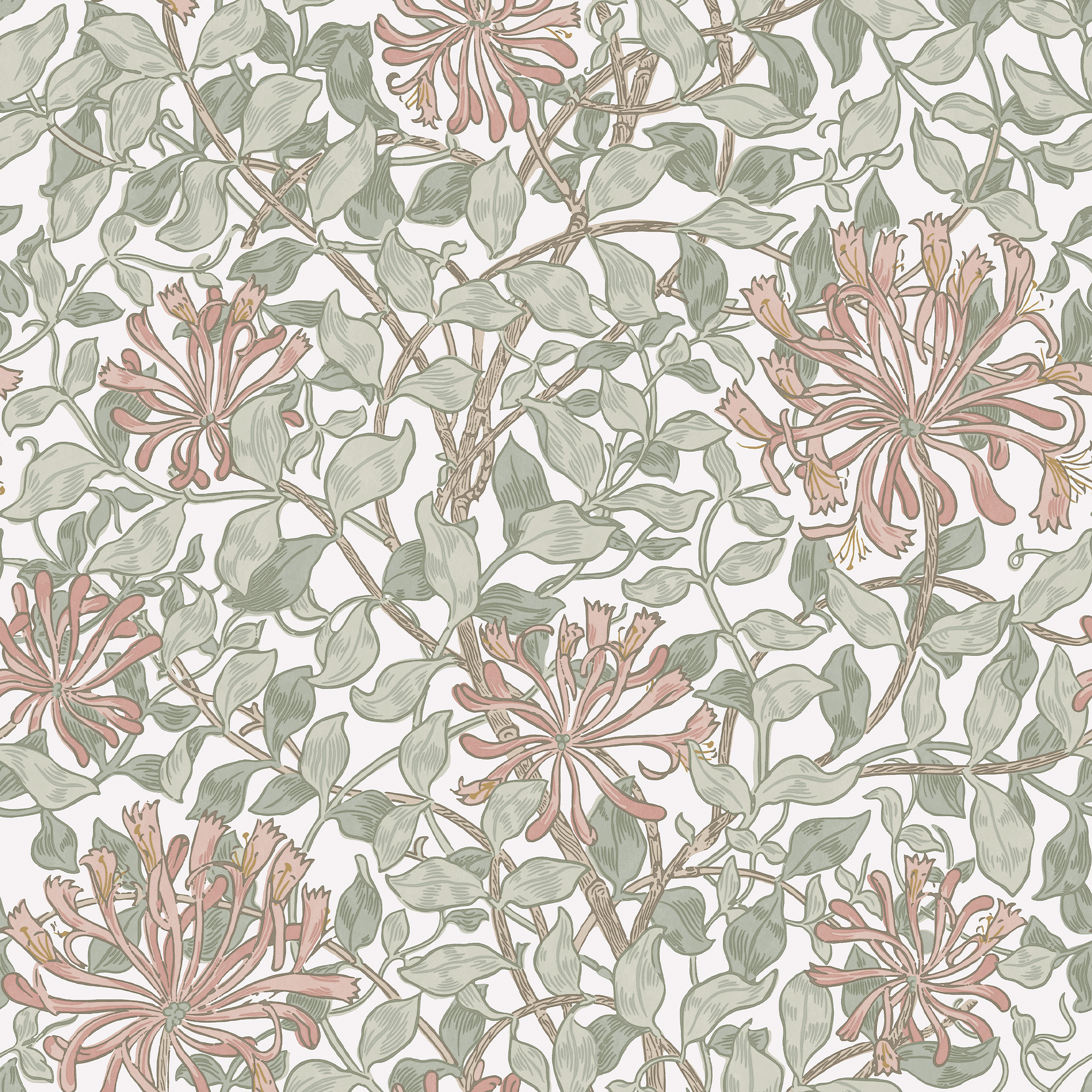 Behang William Morris at Home Honeysuckle