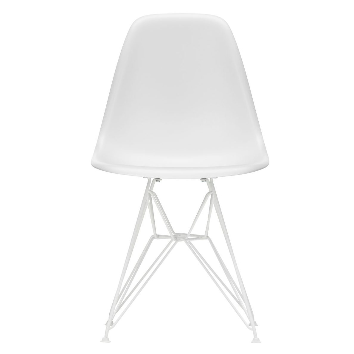 Vitra DSR RE eetkamerstoel wit onderstel