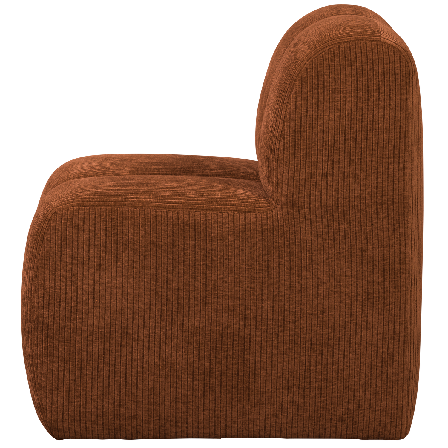 Mojo eetbank 84 cm met rugleuning wollig bruin