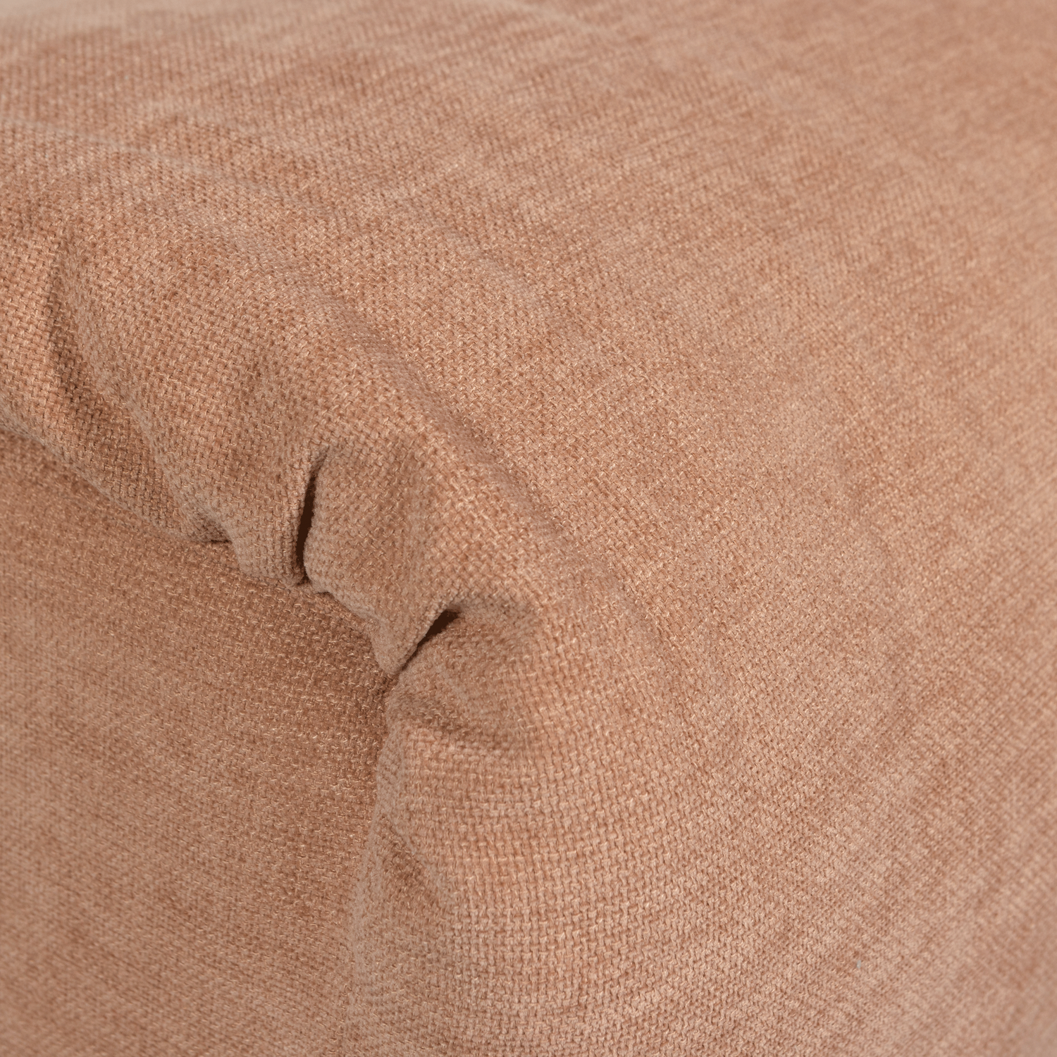 Baggy hocker geweven stof naturel melange