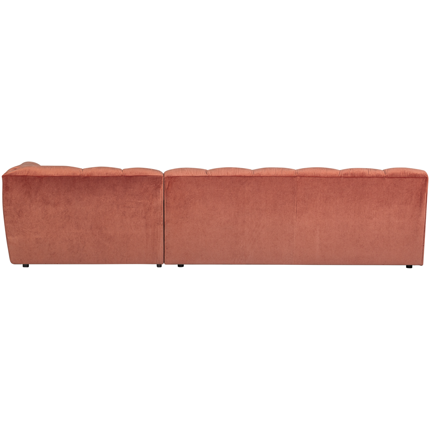 Allure chaise longue rechts geweven stof naturel melange