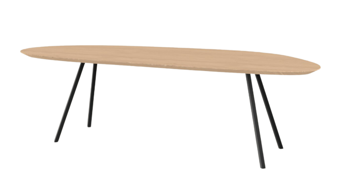 Studio HENK tafel Slim Co Blob, zwart frame - Smart Collectie