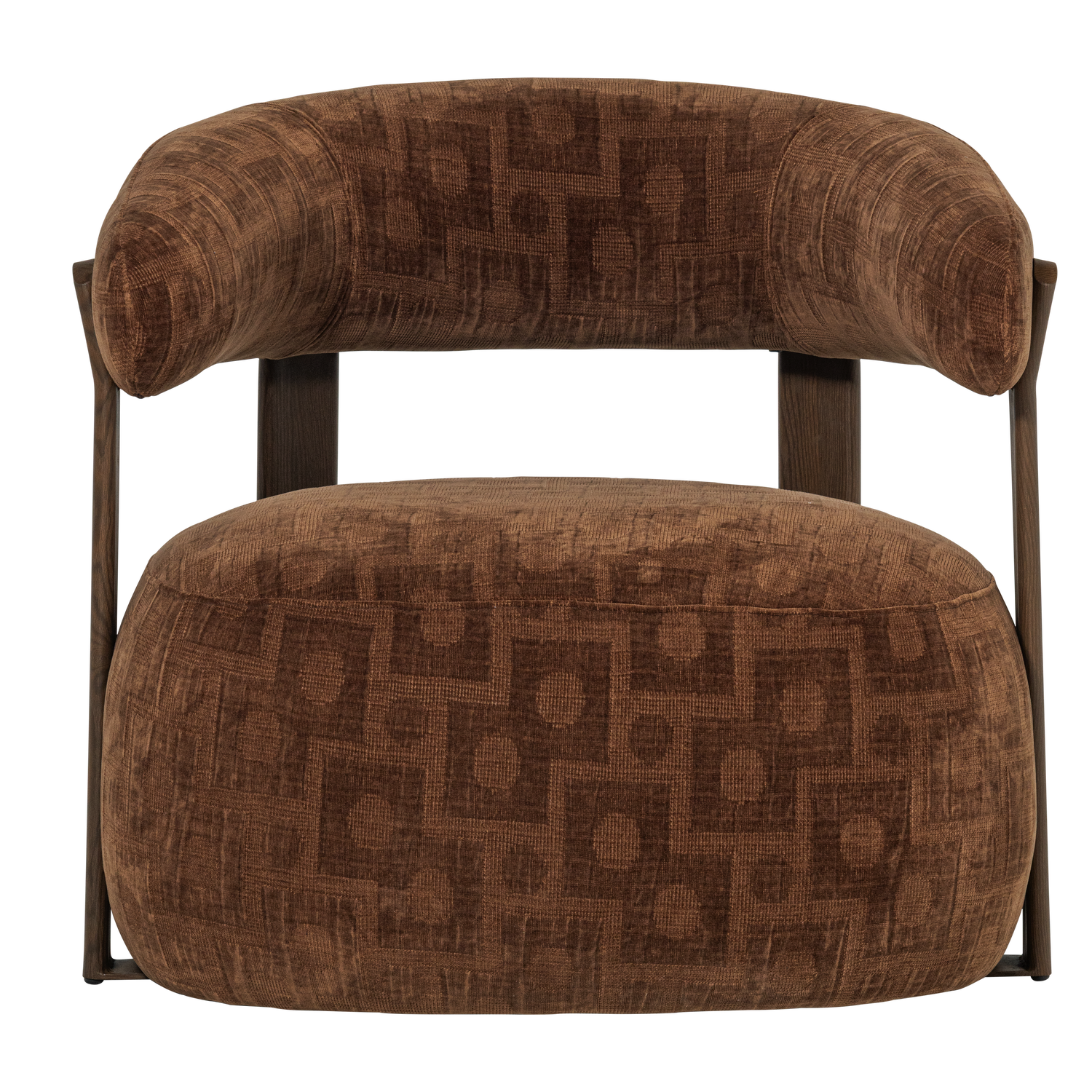 Foon fauteuil 3d structuurstof bruin [fsc]