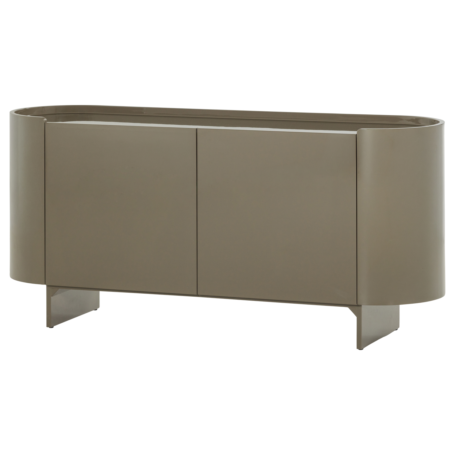 Liora tv meubel/dressoir hout hoogglans groen [fsc]