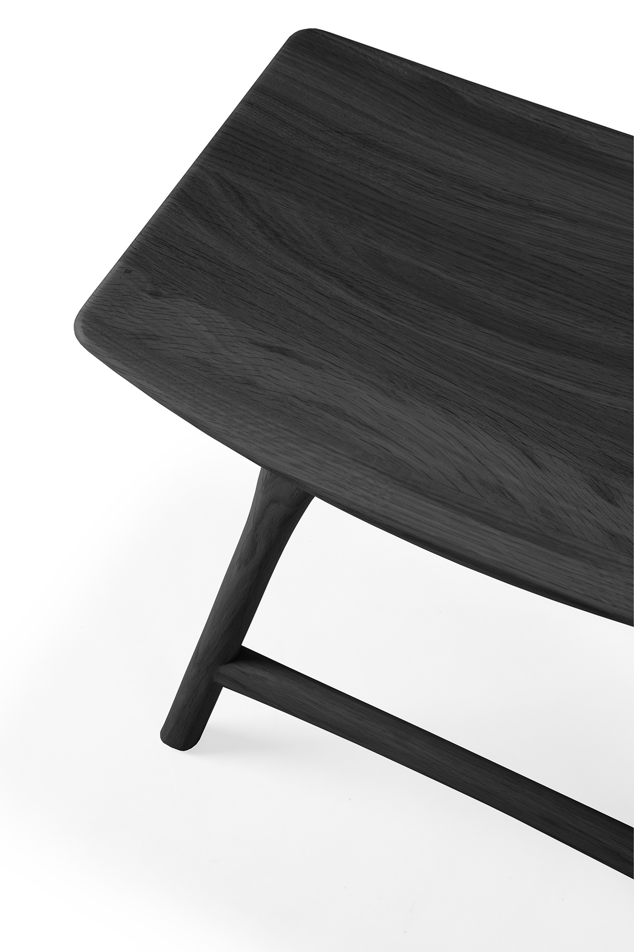 Ethnicraft - Osso eettafel kruk 45 - eiken/eiken zwart
