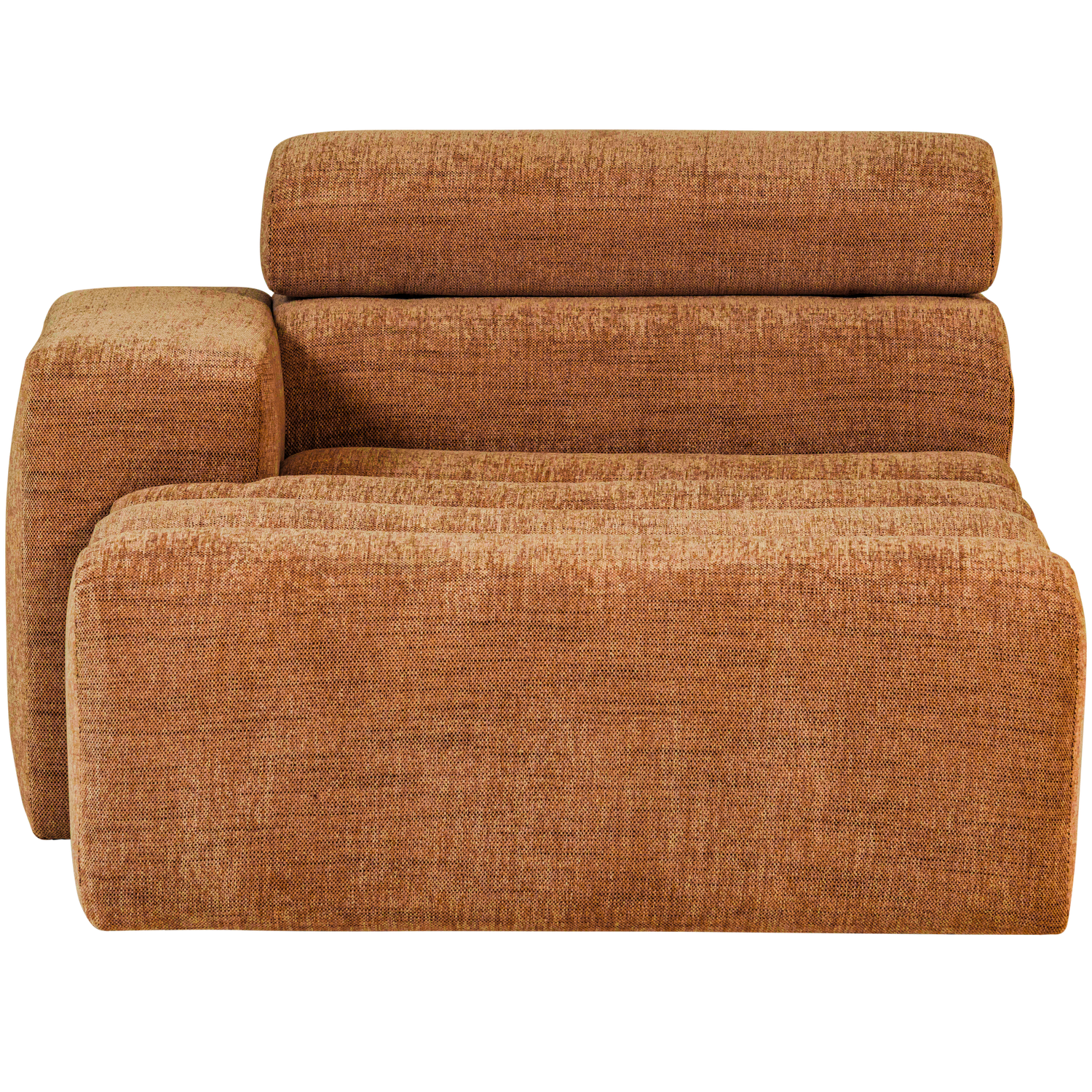 Novi chaise longue element arm links ribstof terra