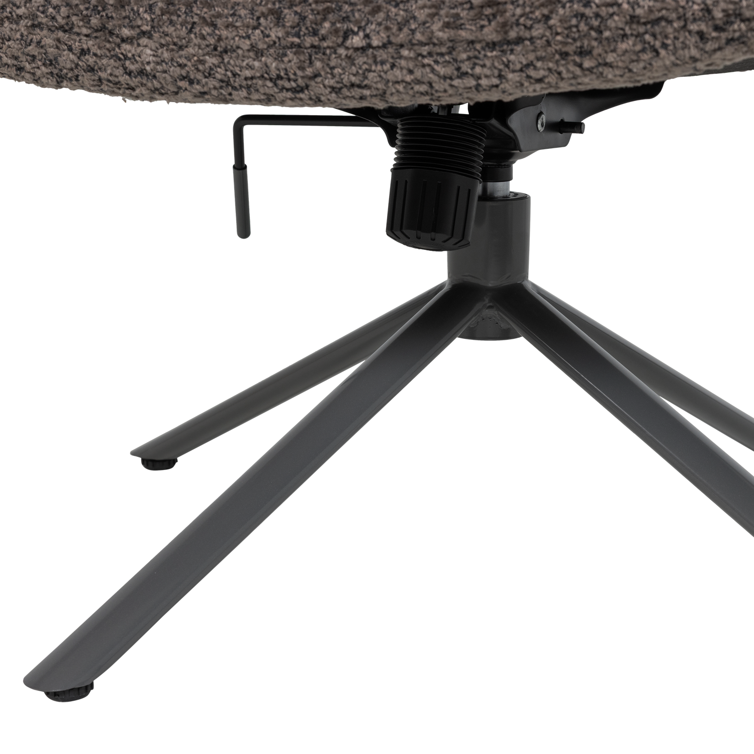 Soren verstelbare draaifauteuil wollig grijs
