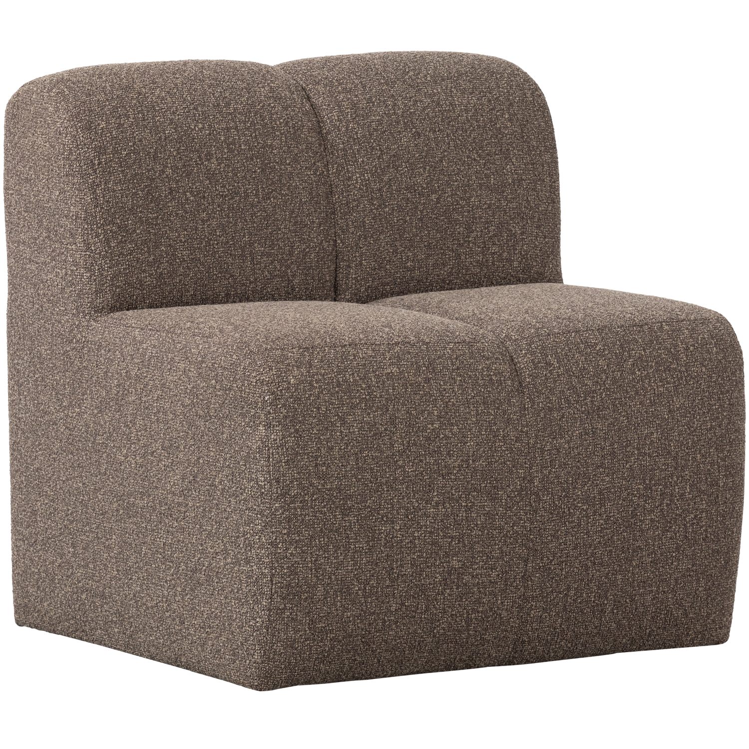 Mojo eetbank 84 cm met rugleuning wollig bruin