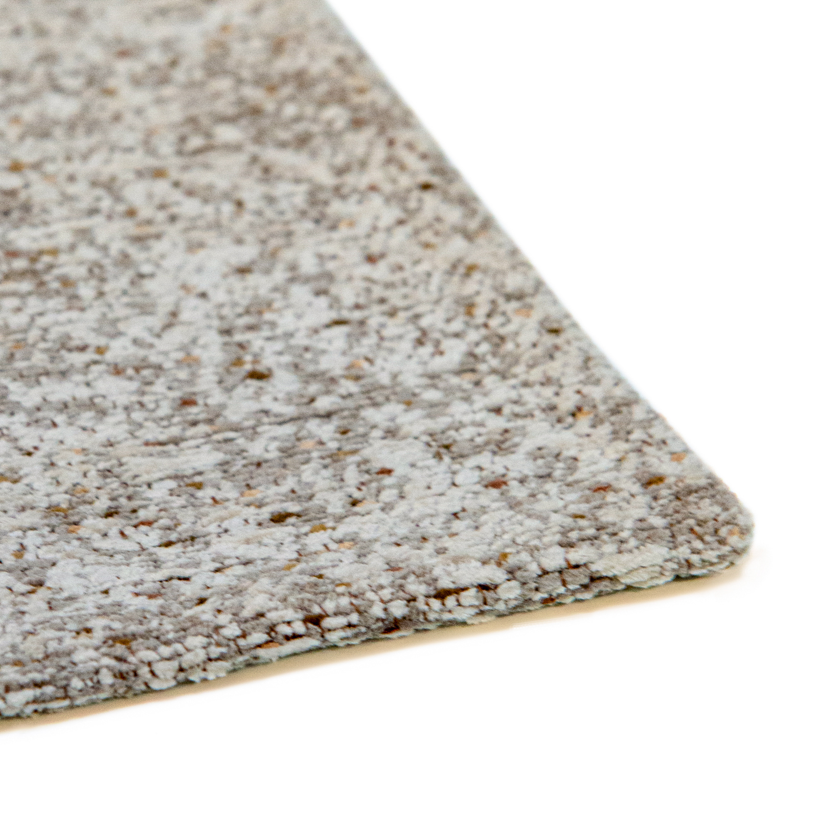 Modern Mist wit gestructureerd vloerkleed met stippenpatroon