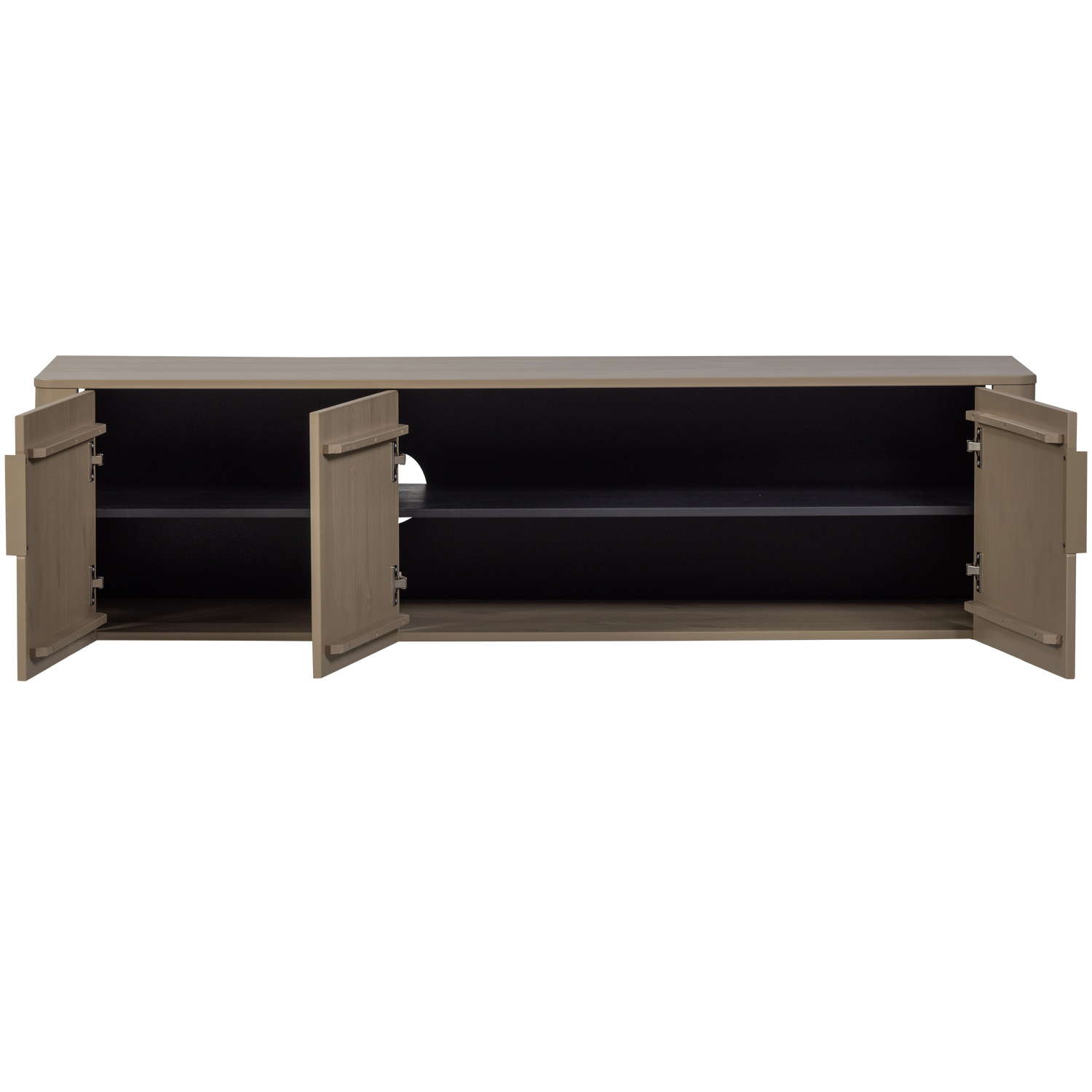 Gunnar tv meubel 154 cm grenen mud [fsc]
