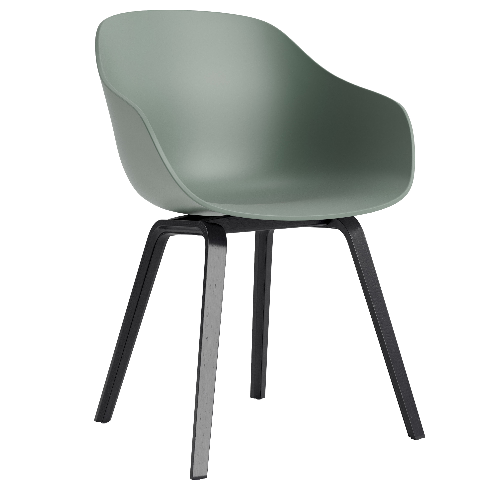 HAY stoel AAC 222 eiken zwart gelakt frame