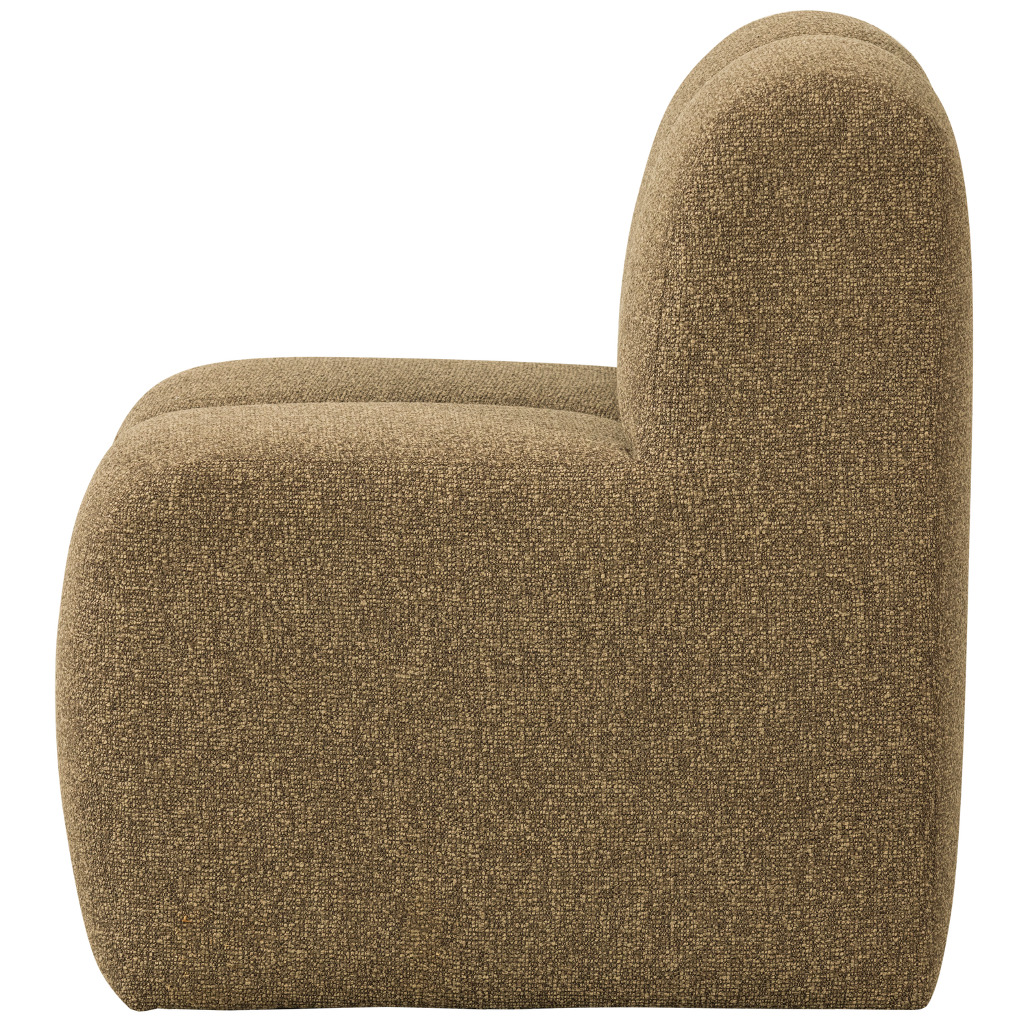 Mojo eetbank 84 cm met rugleuning wollig bruin