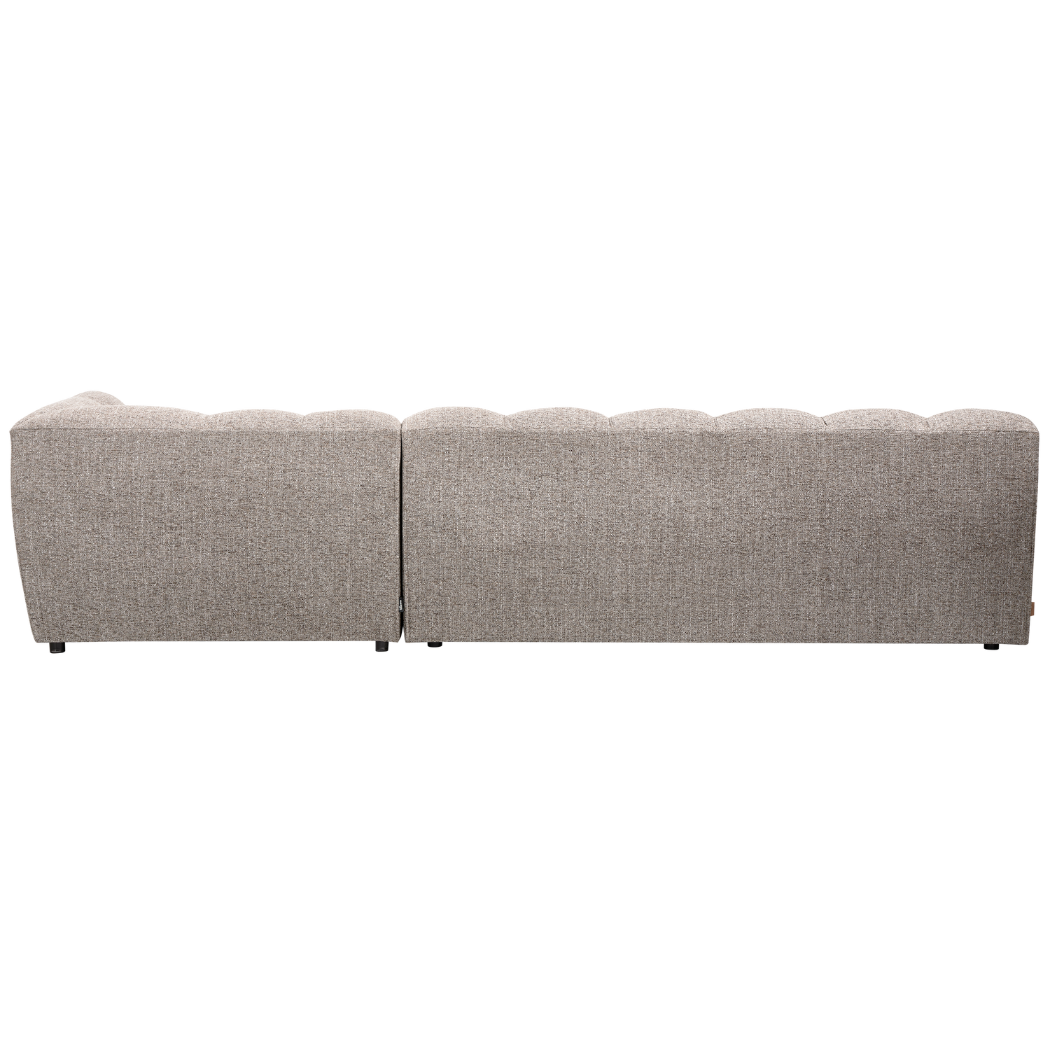 Allure chaise longue rechts geweven stof naturel melange