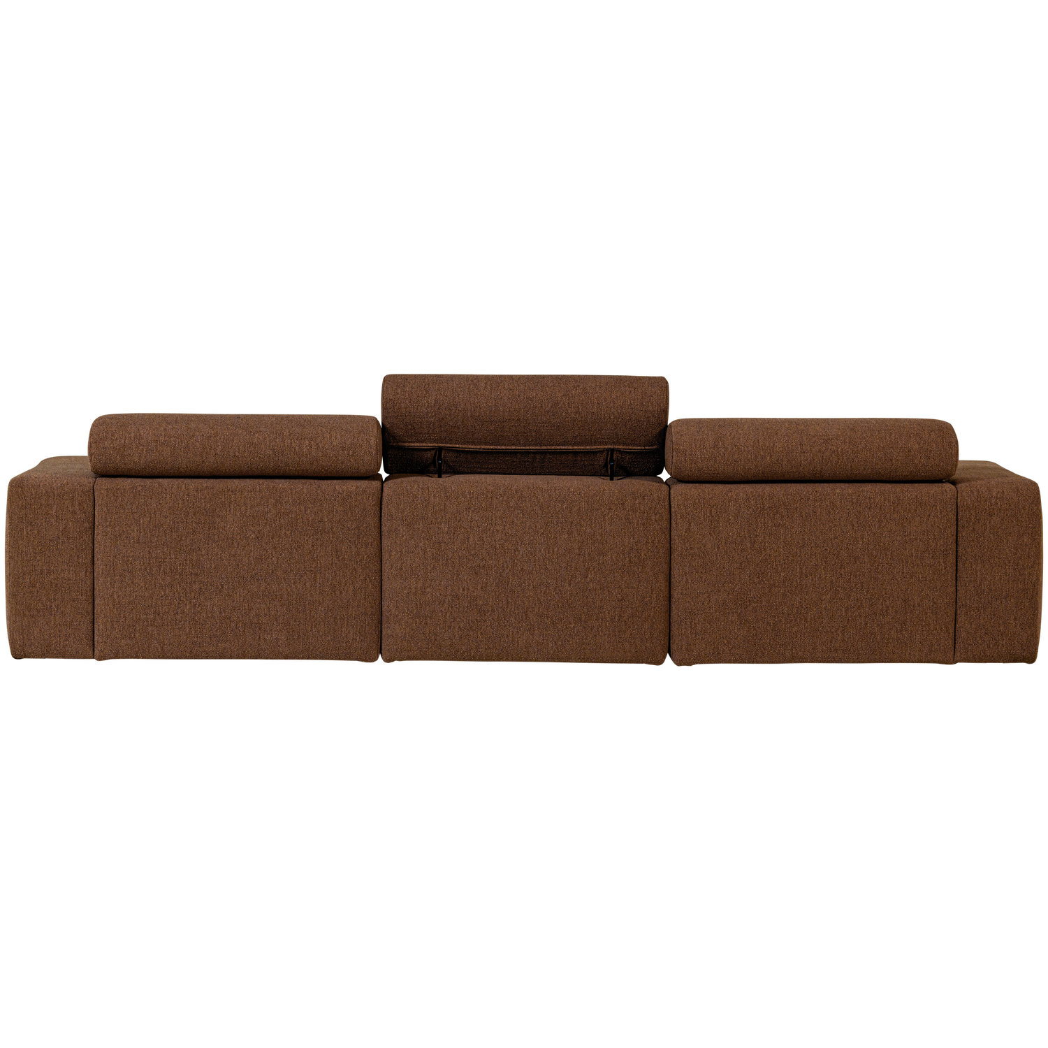 Novi chaise longue bank rechts donkerbruin melange