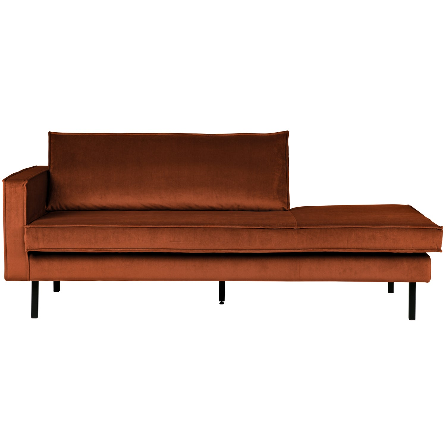 Rodeo daybed links structure velvet brass