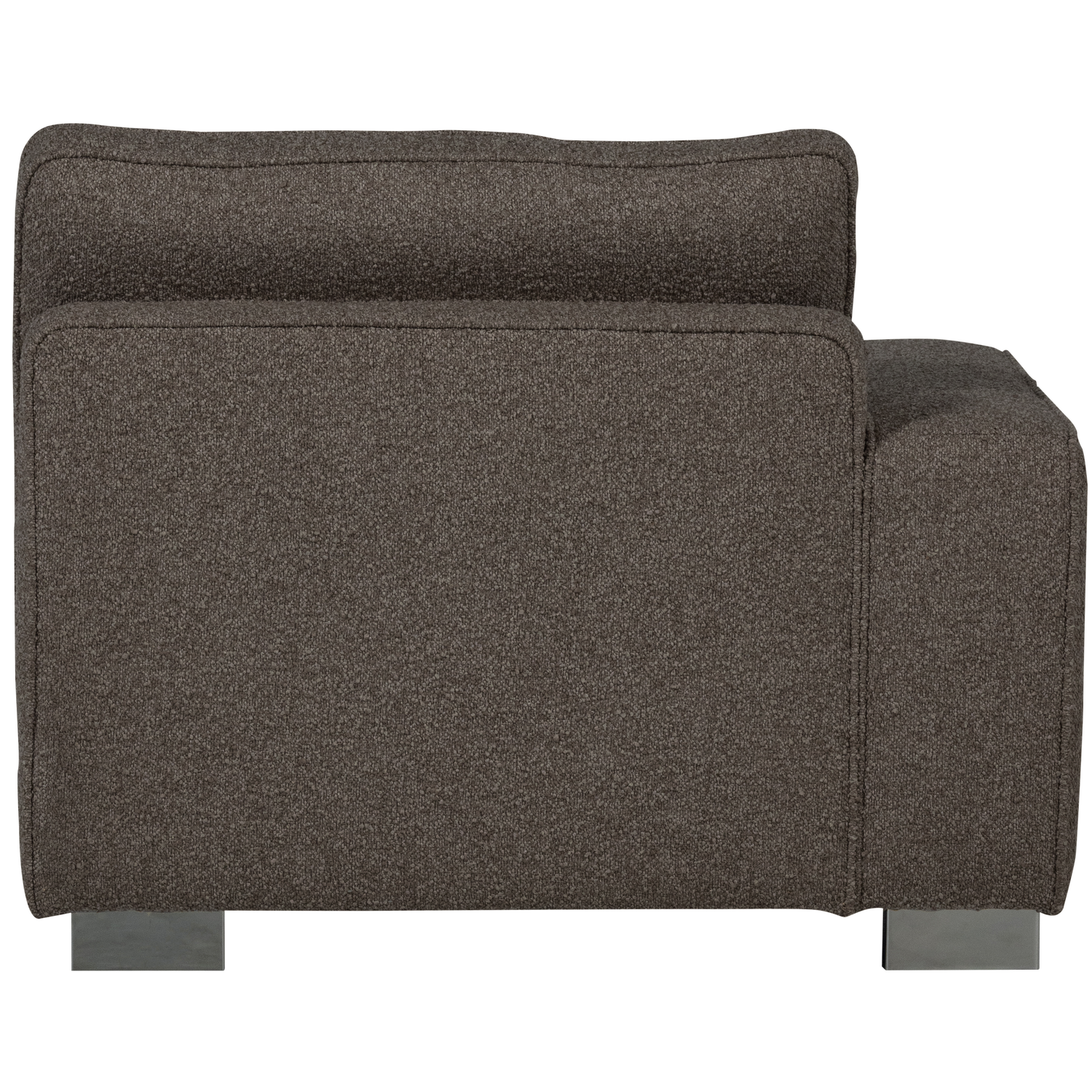 Lazy 1-zits element met arm links boucle antraciet
