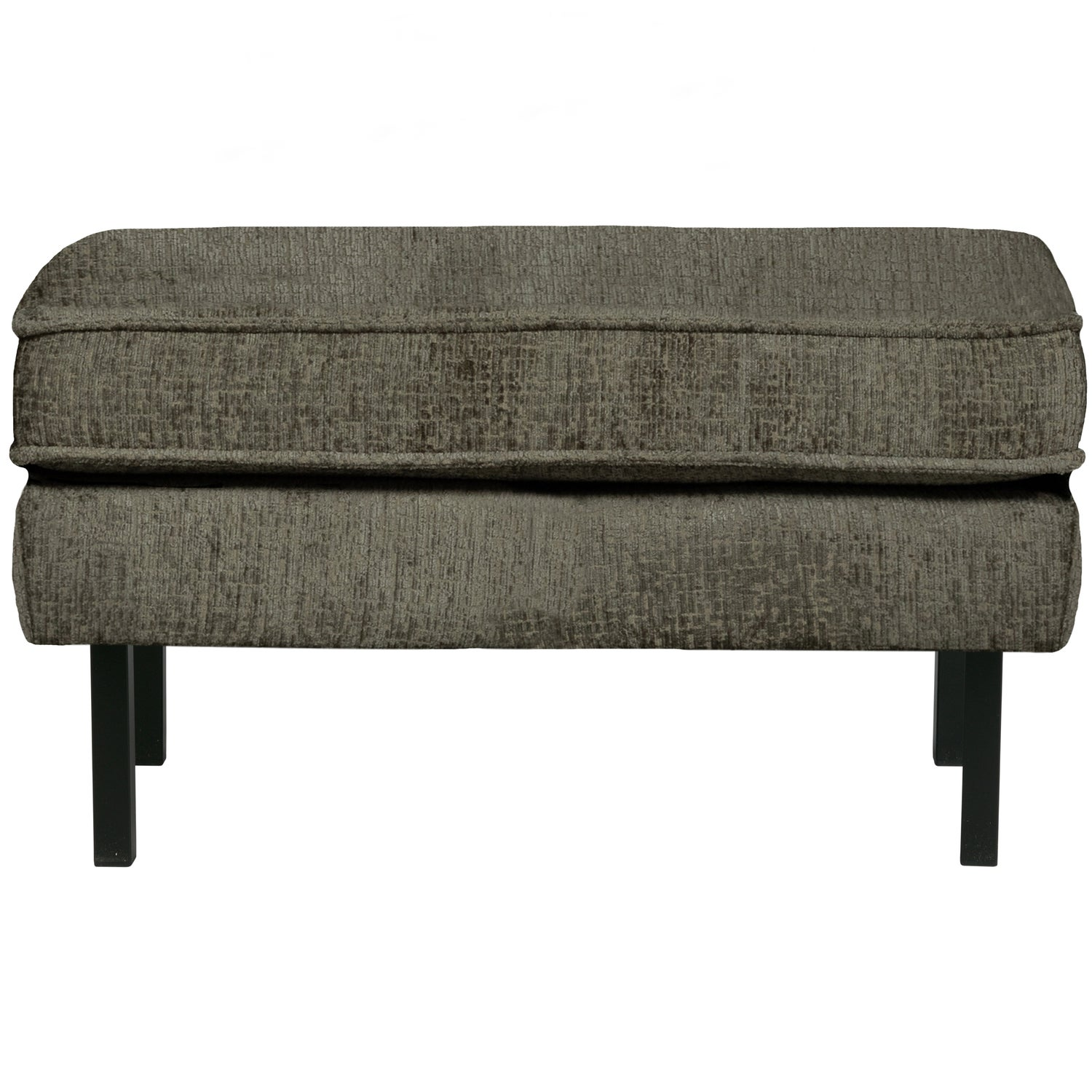 Rodeo hocker op poten velvet kastanjebruin