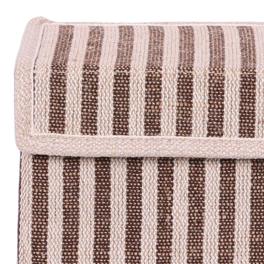 Opbergdoos Auri stripe brown