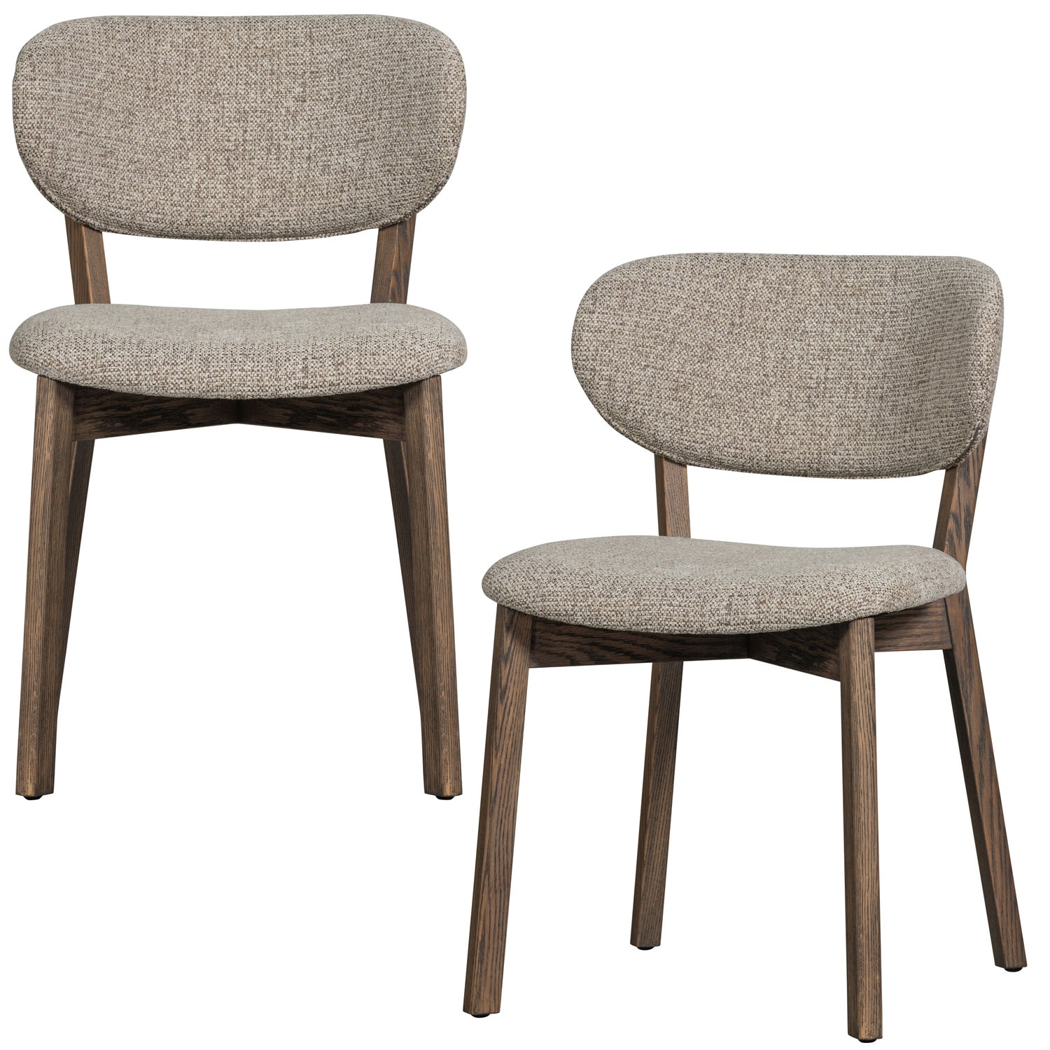 Udar eetkamerstoel naturel met houten frame naturel