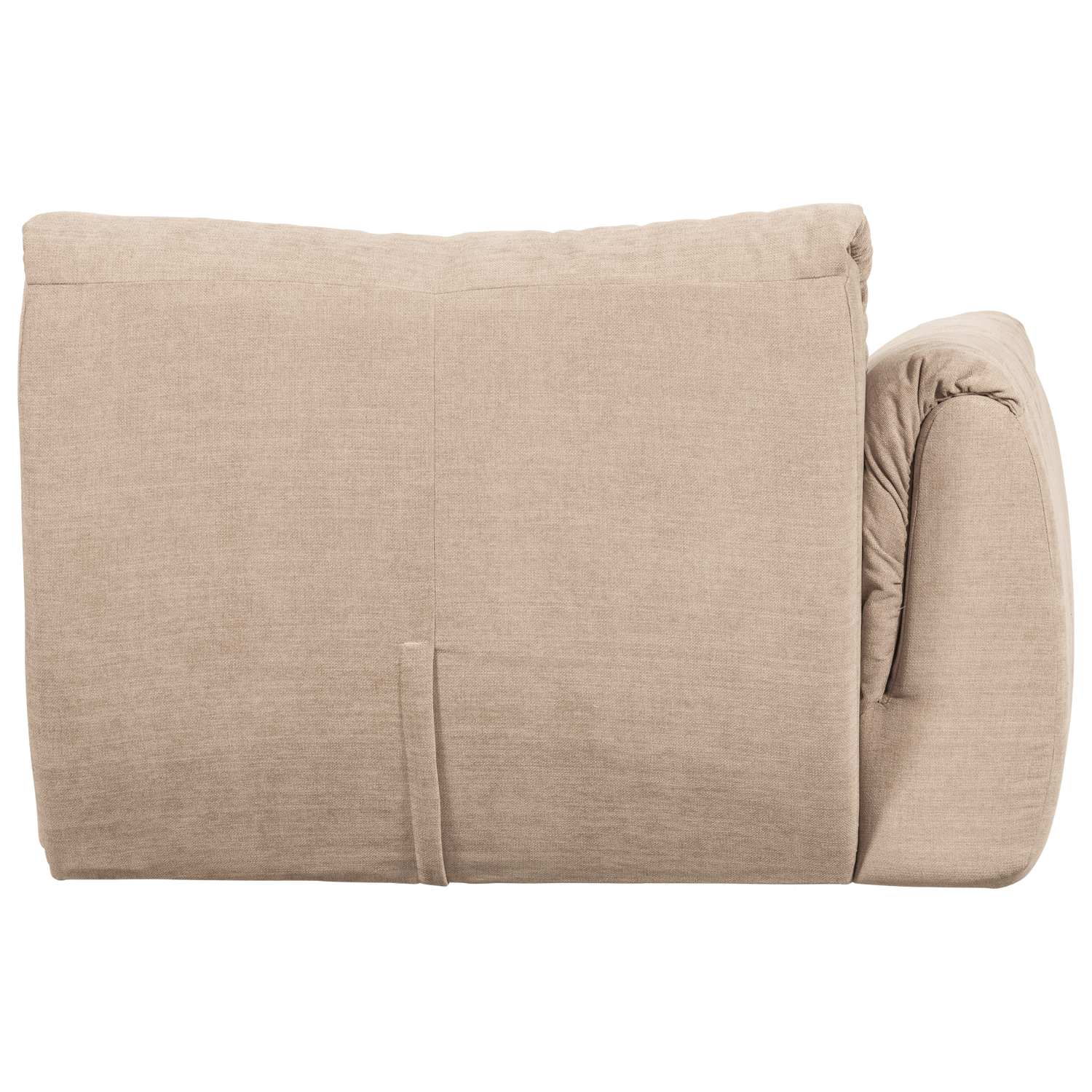 Baggy 1-zits element met arm links geweven chenille oudroze