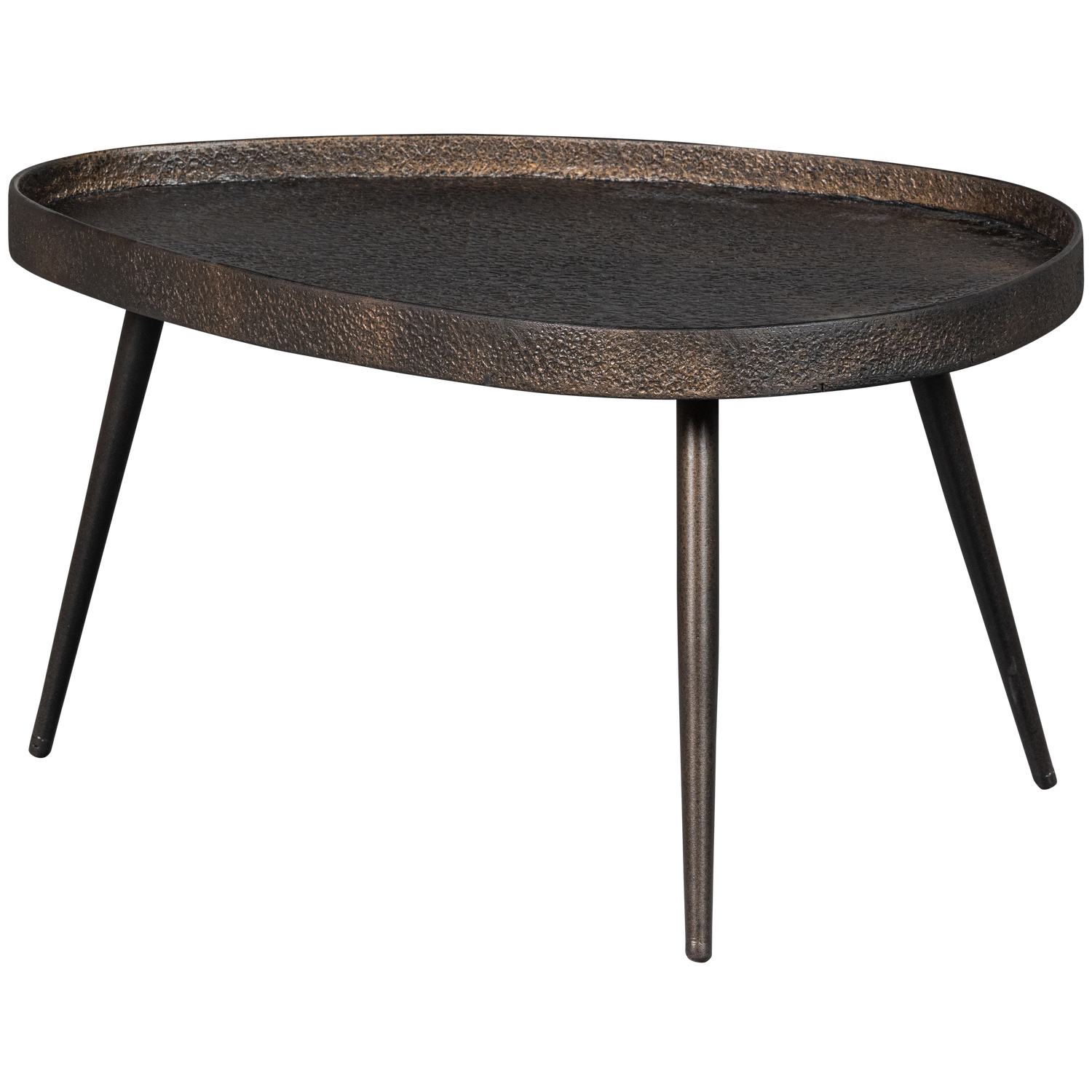 Crude bijzettafels antique brons - set van 2