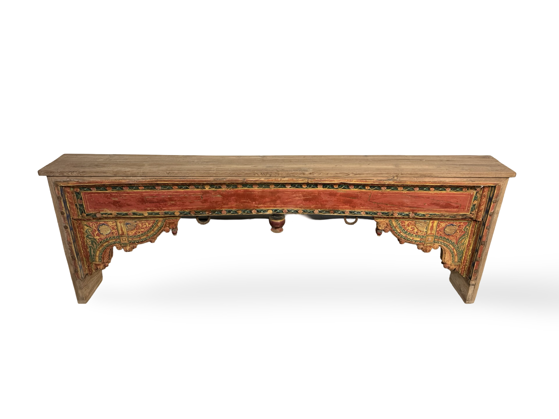 Wandtafel gekleurd Beam Shekhawati uniek