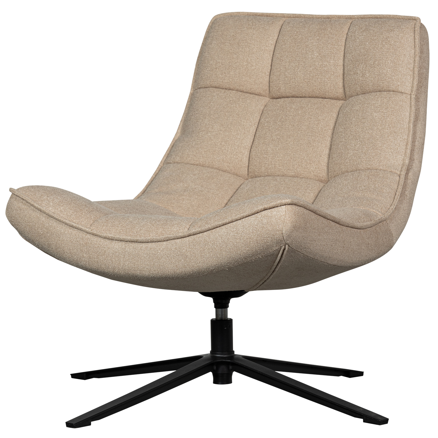 Maudi draaifauteuil chenille structuur groen