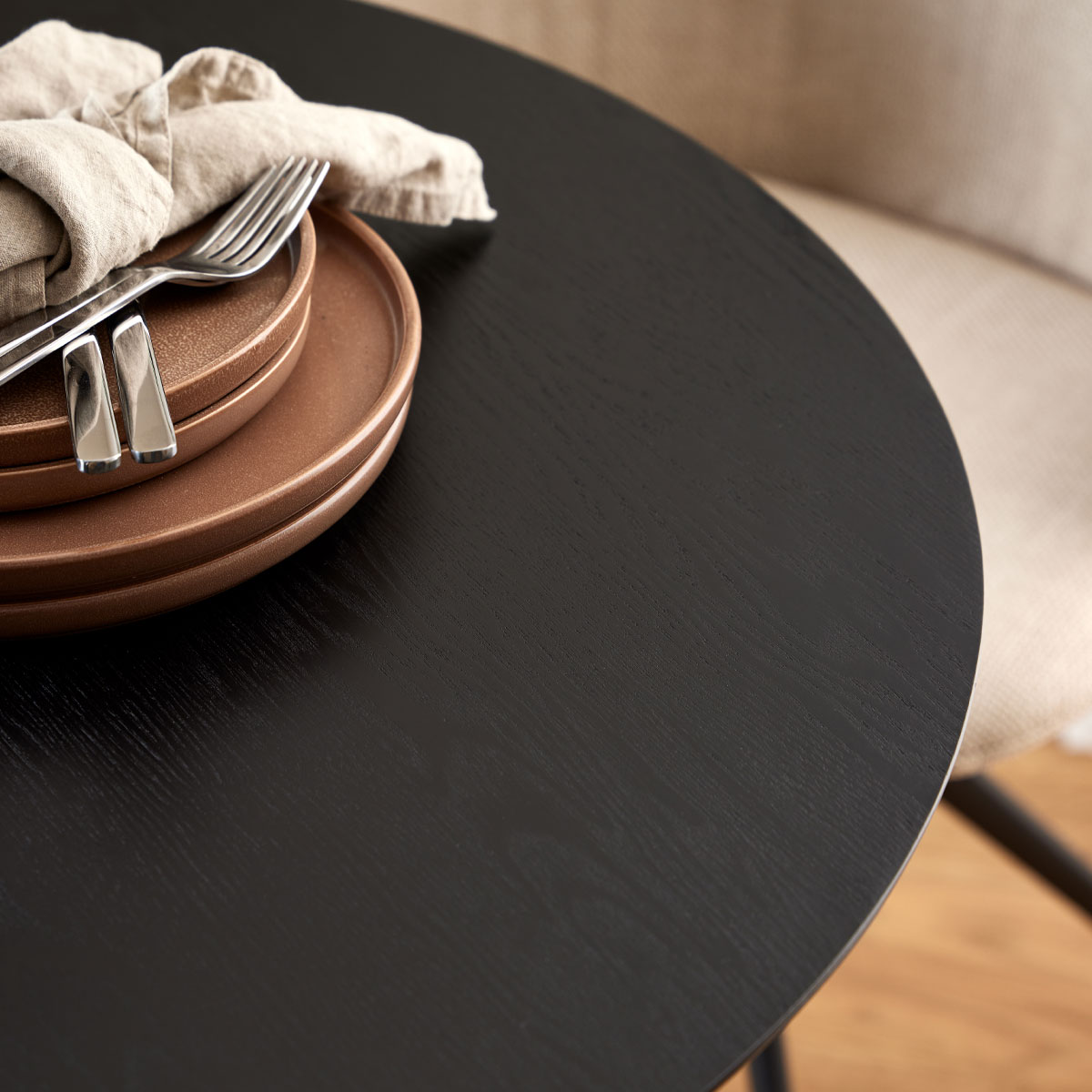 Vino houten tafel 80 diameter