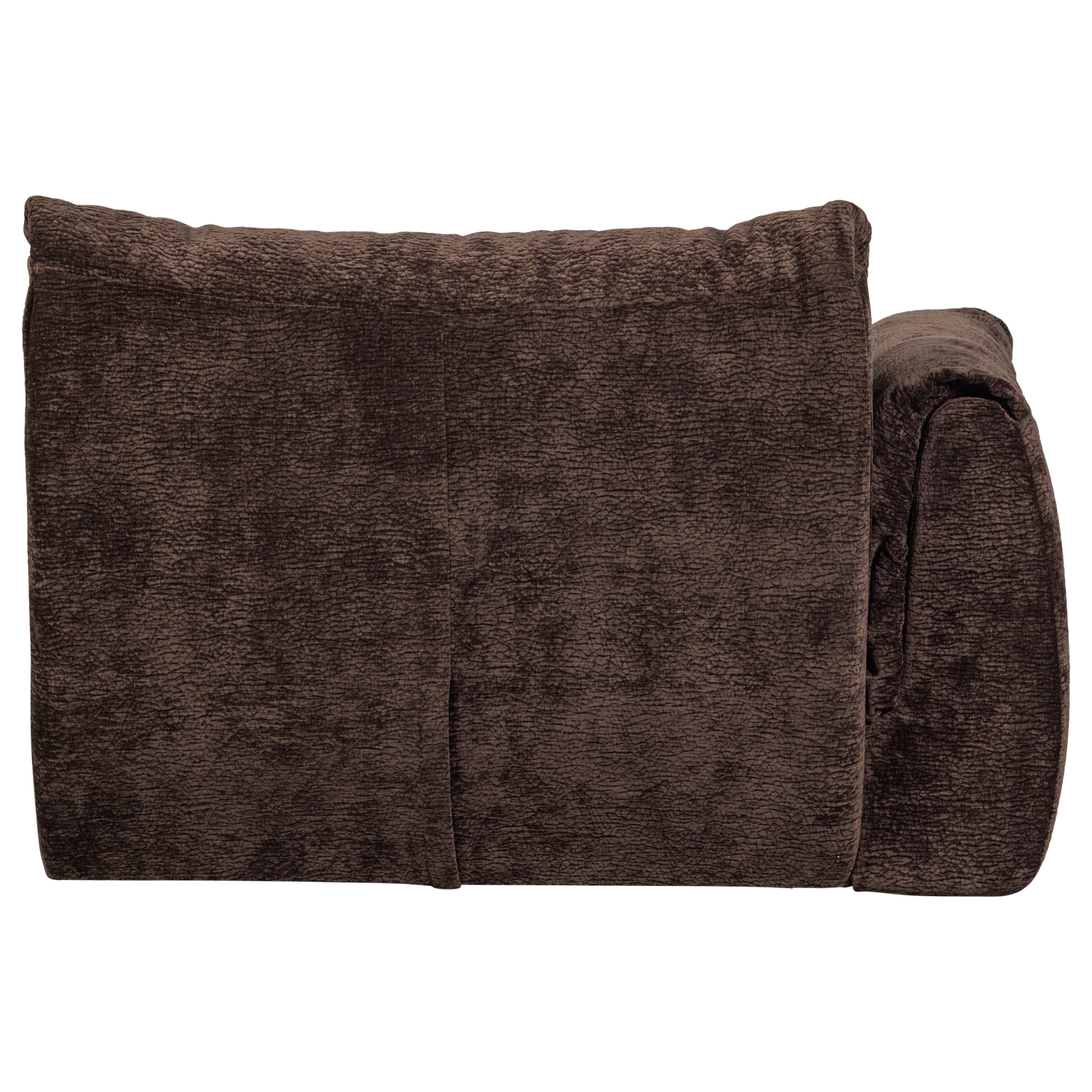 Baggy 1-zits element met arm links geweven chenille oudroze