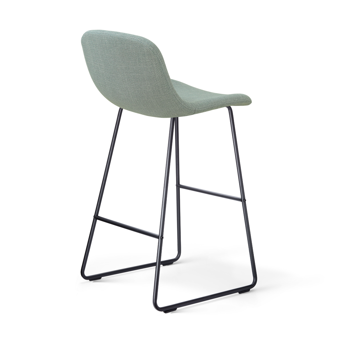 Barkruk Nino-Mats zwart onderstel 75 cm