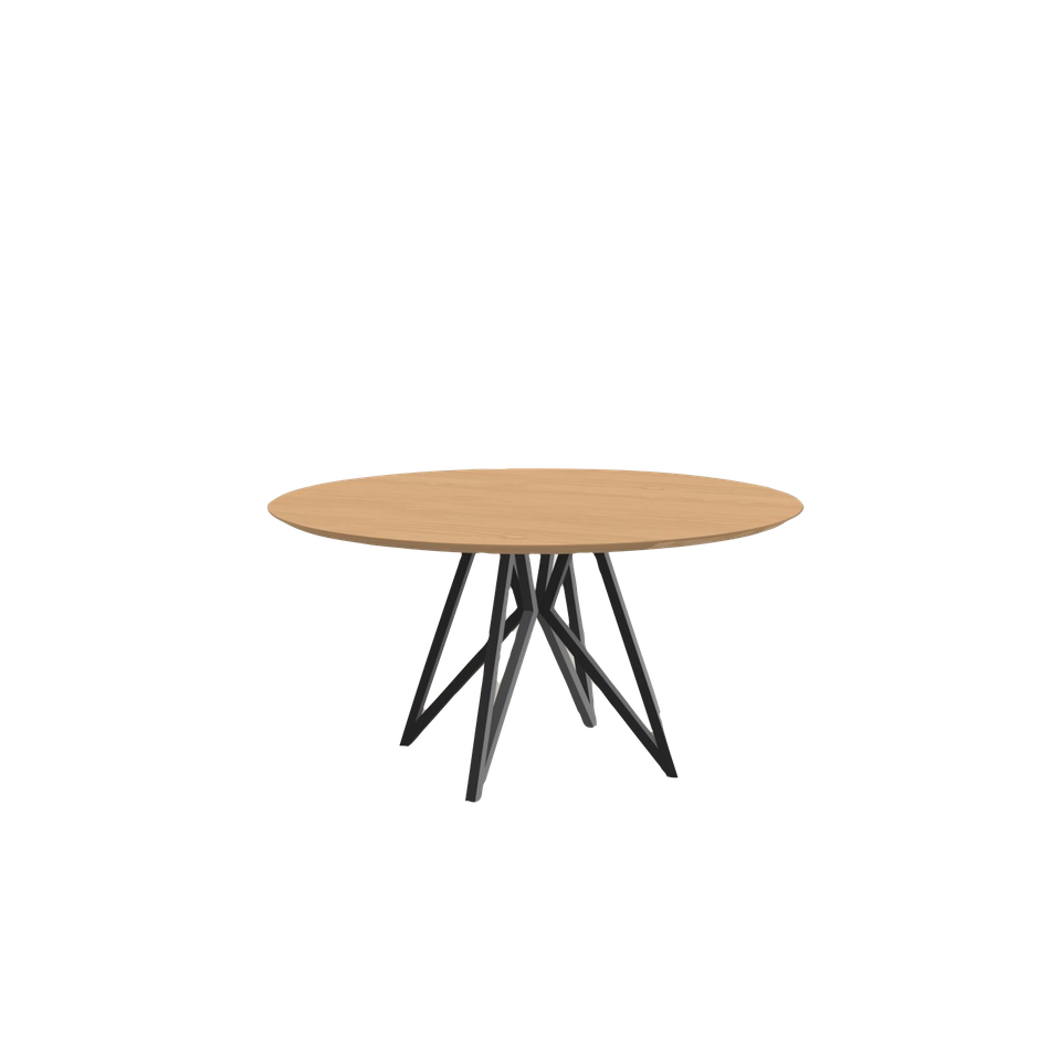 Studio HENK tafel Butterfly Rond Quadpod, zwart frame - Smart Collectie