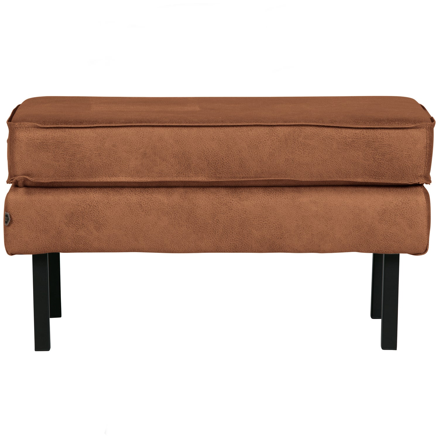 Rodeo hocker op poten velvet kastanjebruin