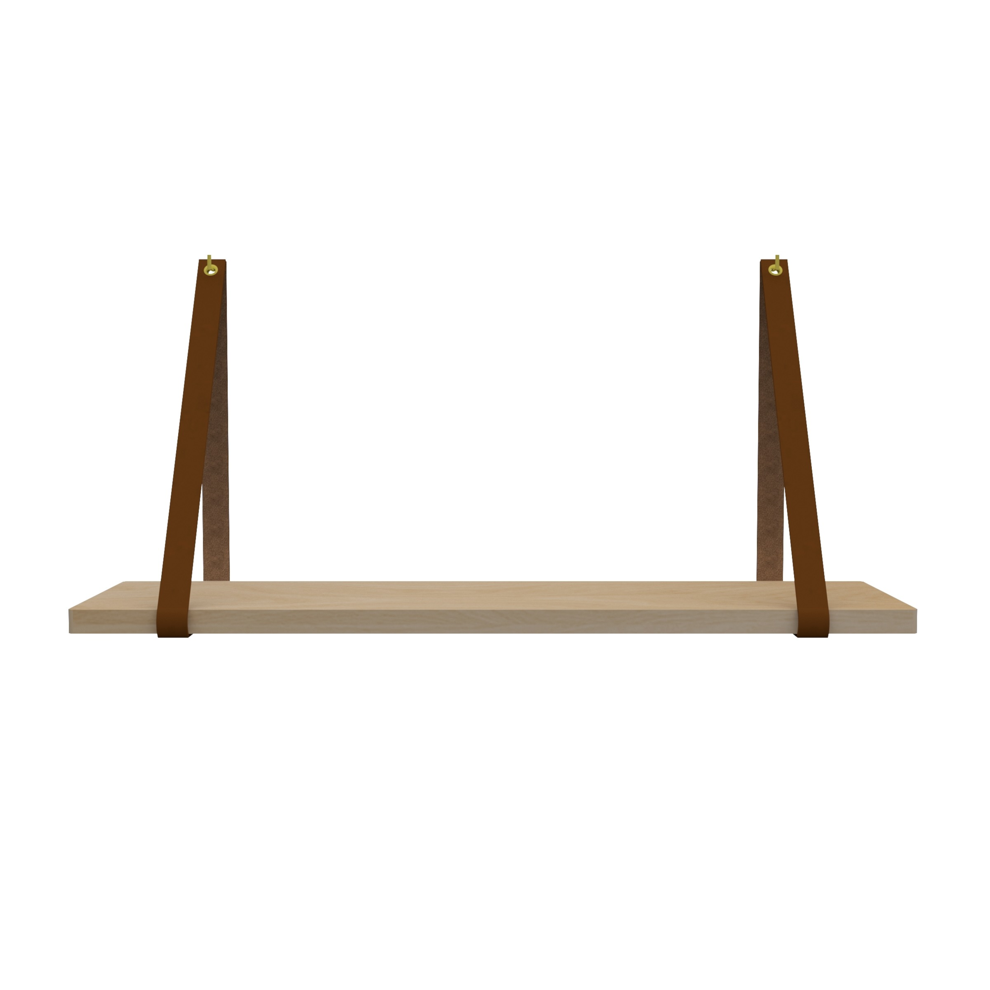 Leren plankdragers (set van 2)