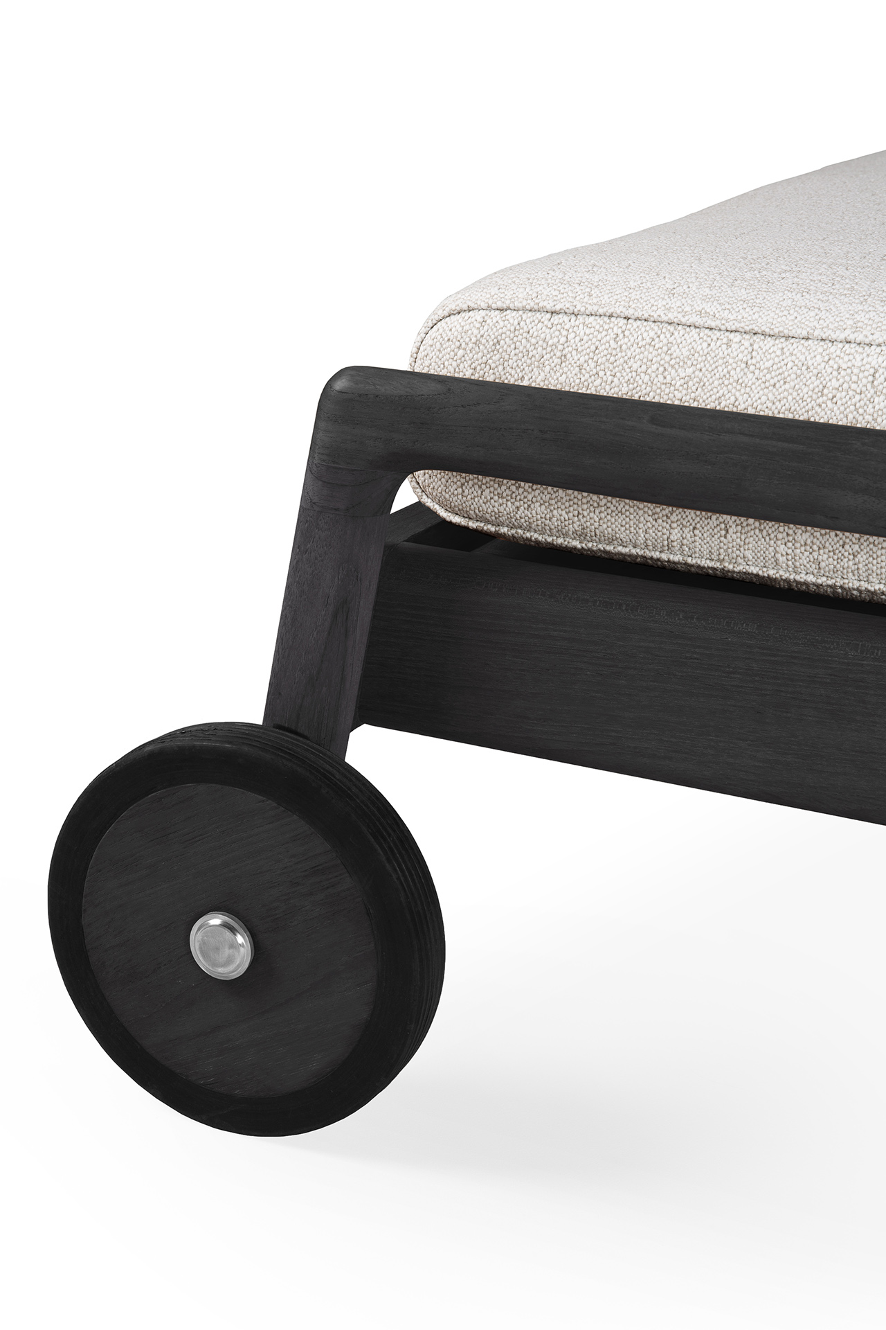 Ethnicraft - Outdoor - Teak Jack adjustable lounger - zwart
